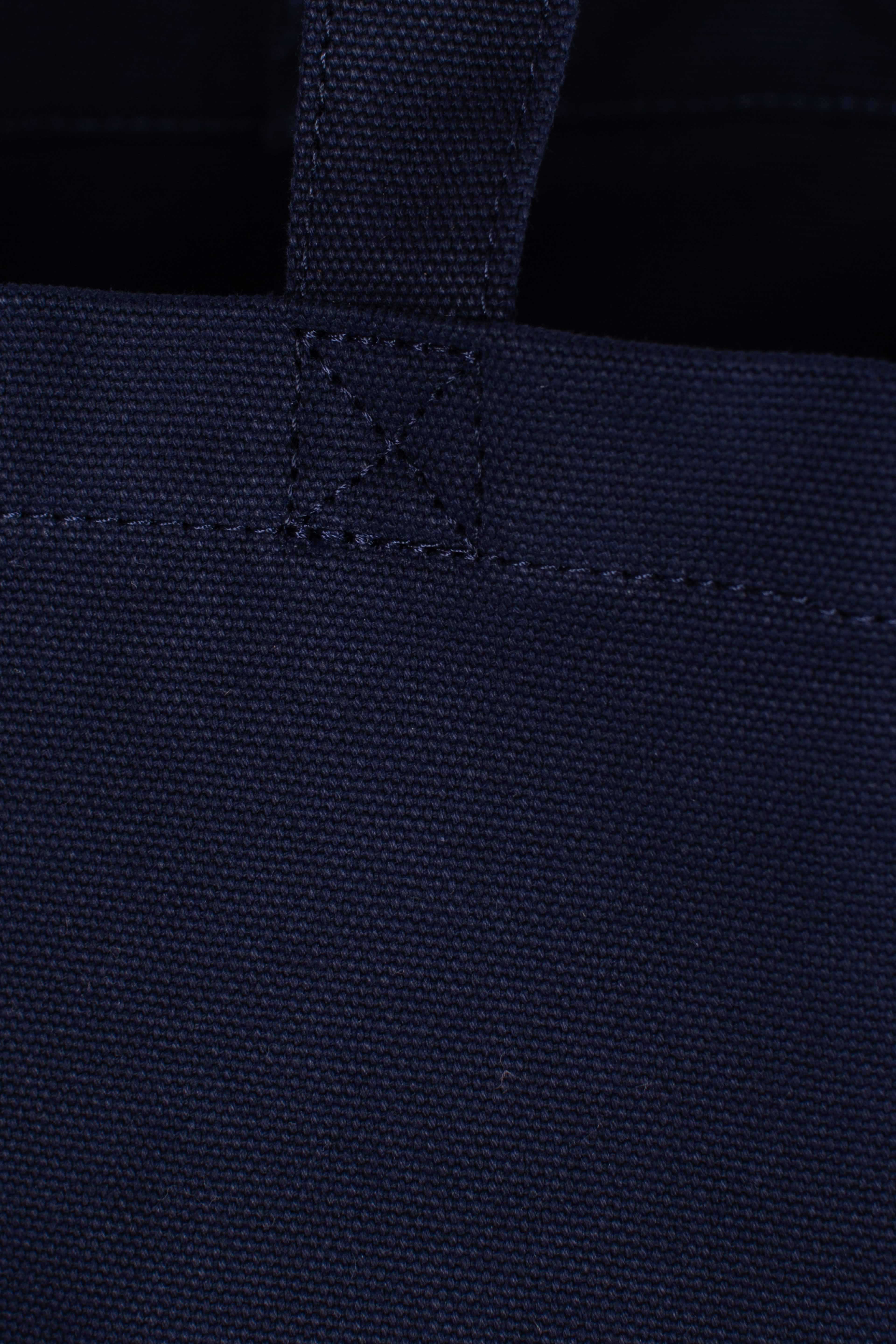 Borsa Tote in tela ricamata newport navy