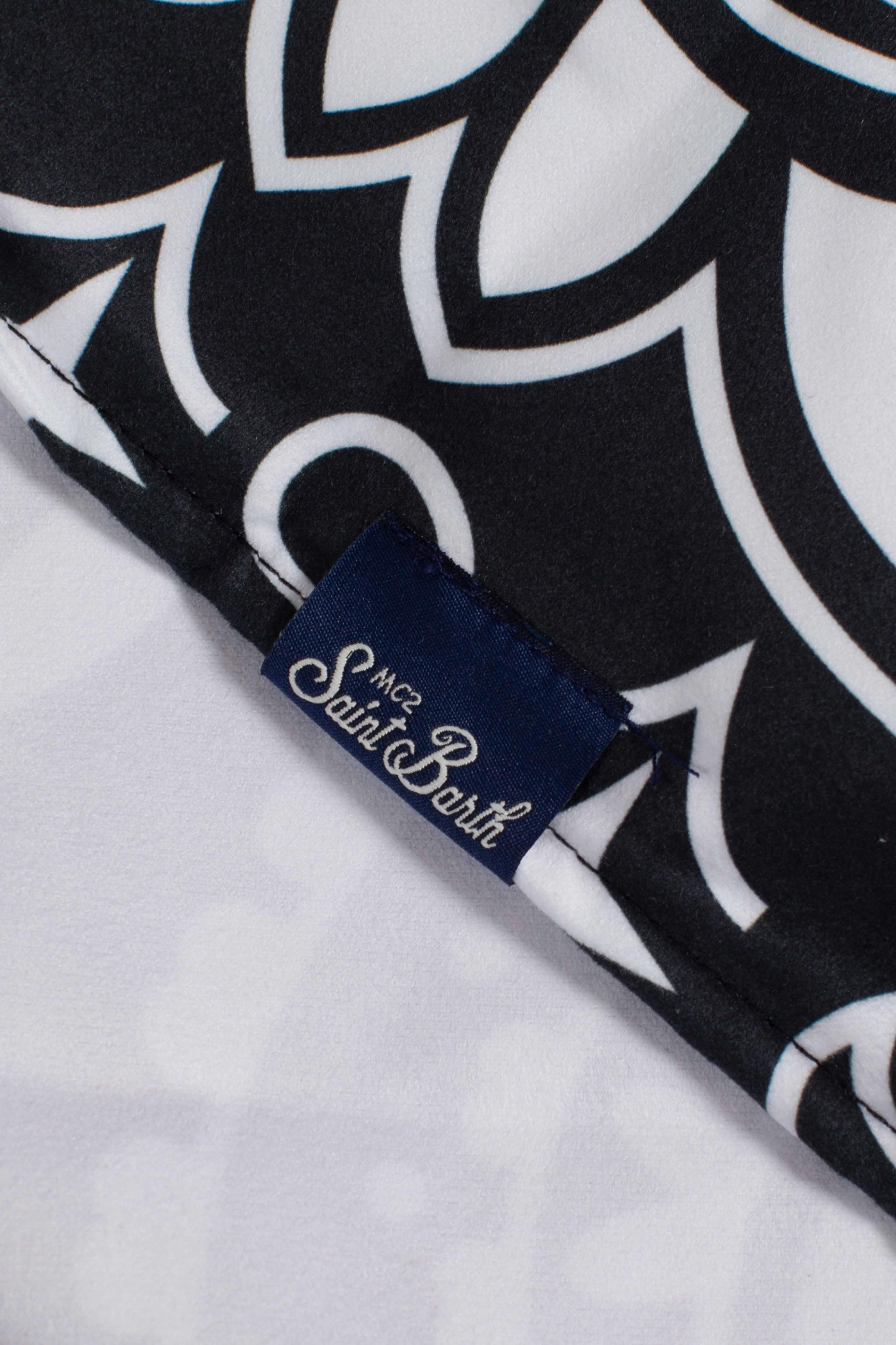Telo mare Aidan con stampa bandana e logo
