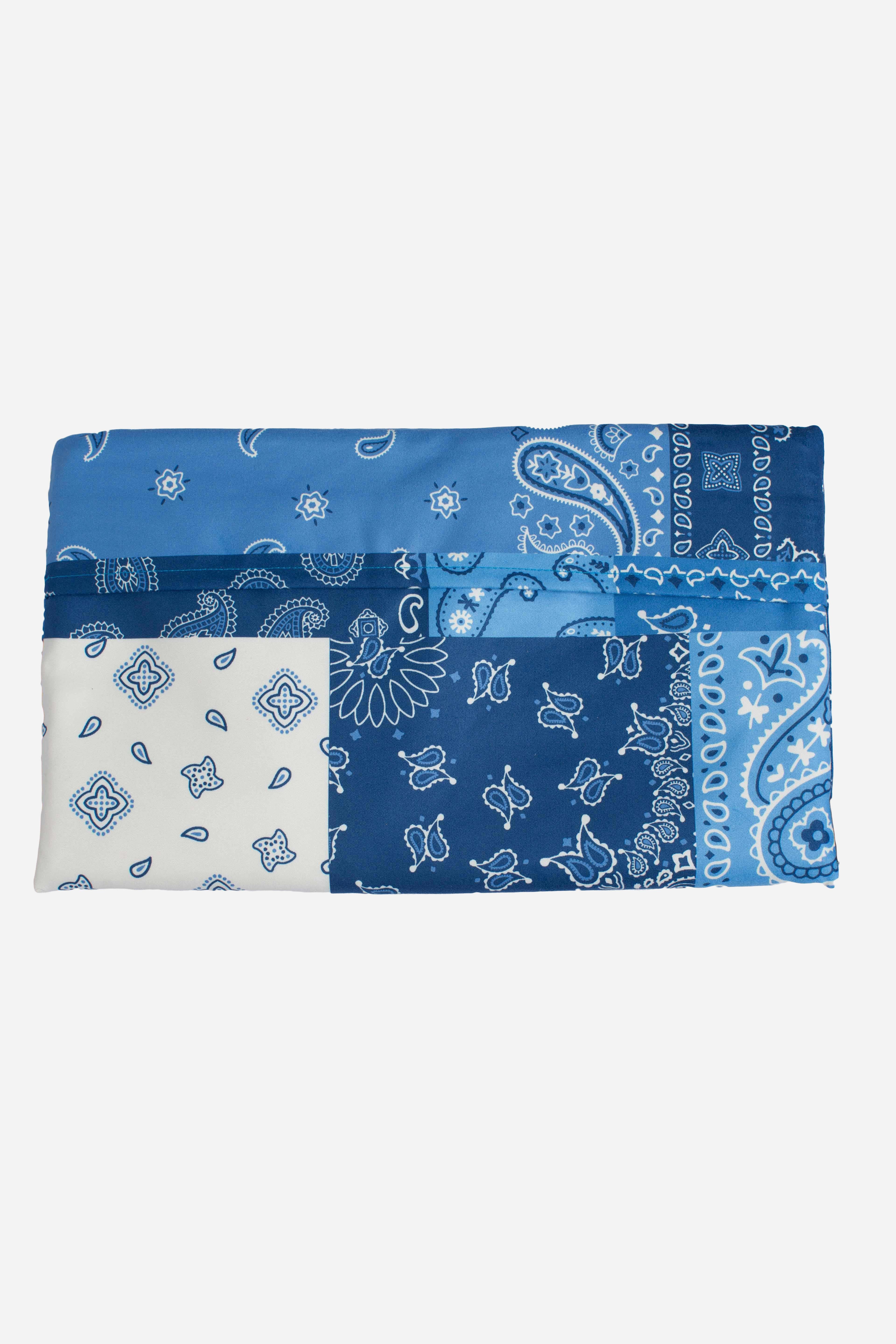 Telo mare Aidan con stampa foulard e logo