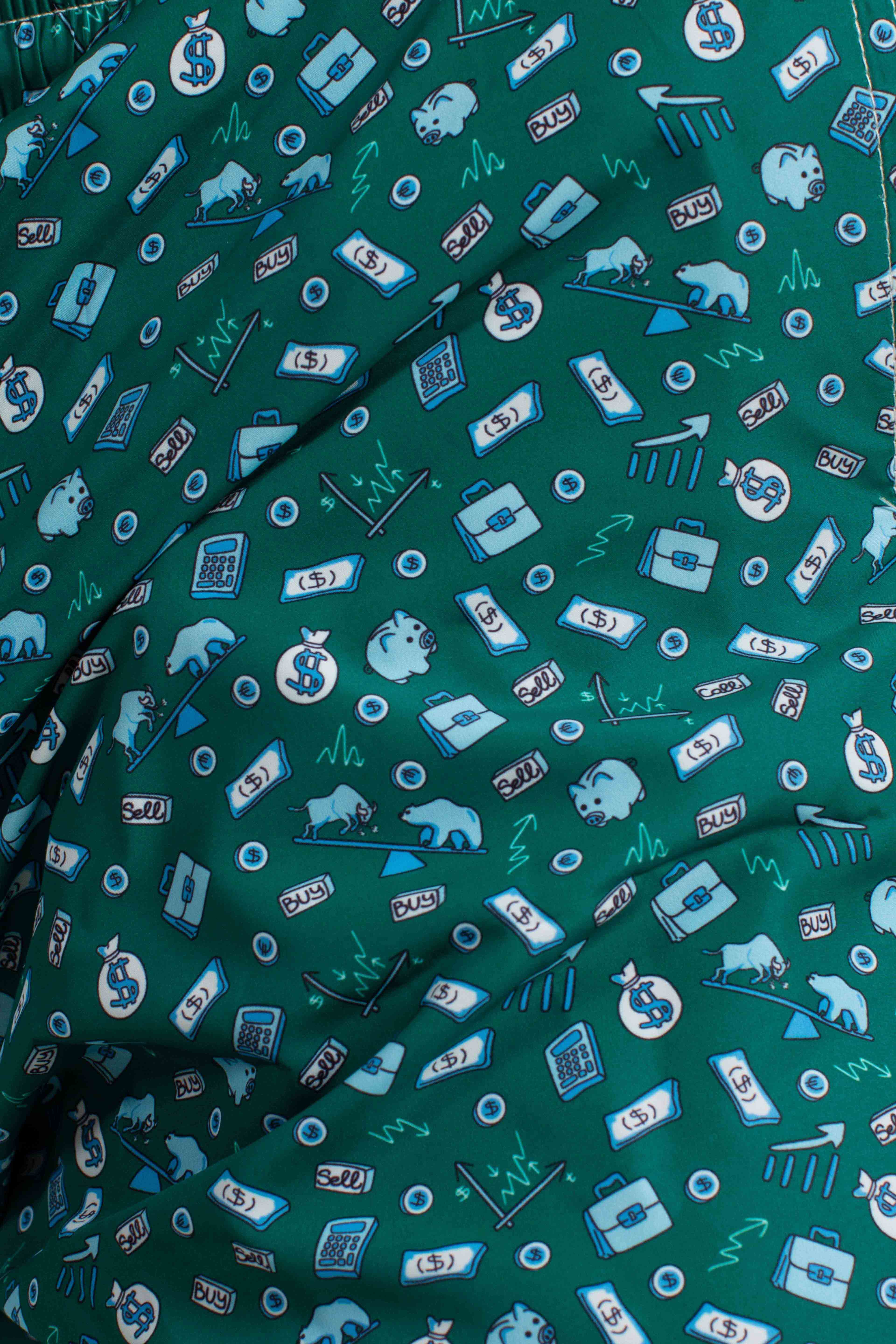 Costume Lighting Micro stampa ultralight swim short broker green