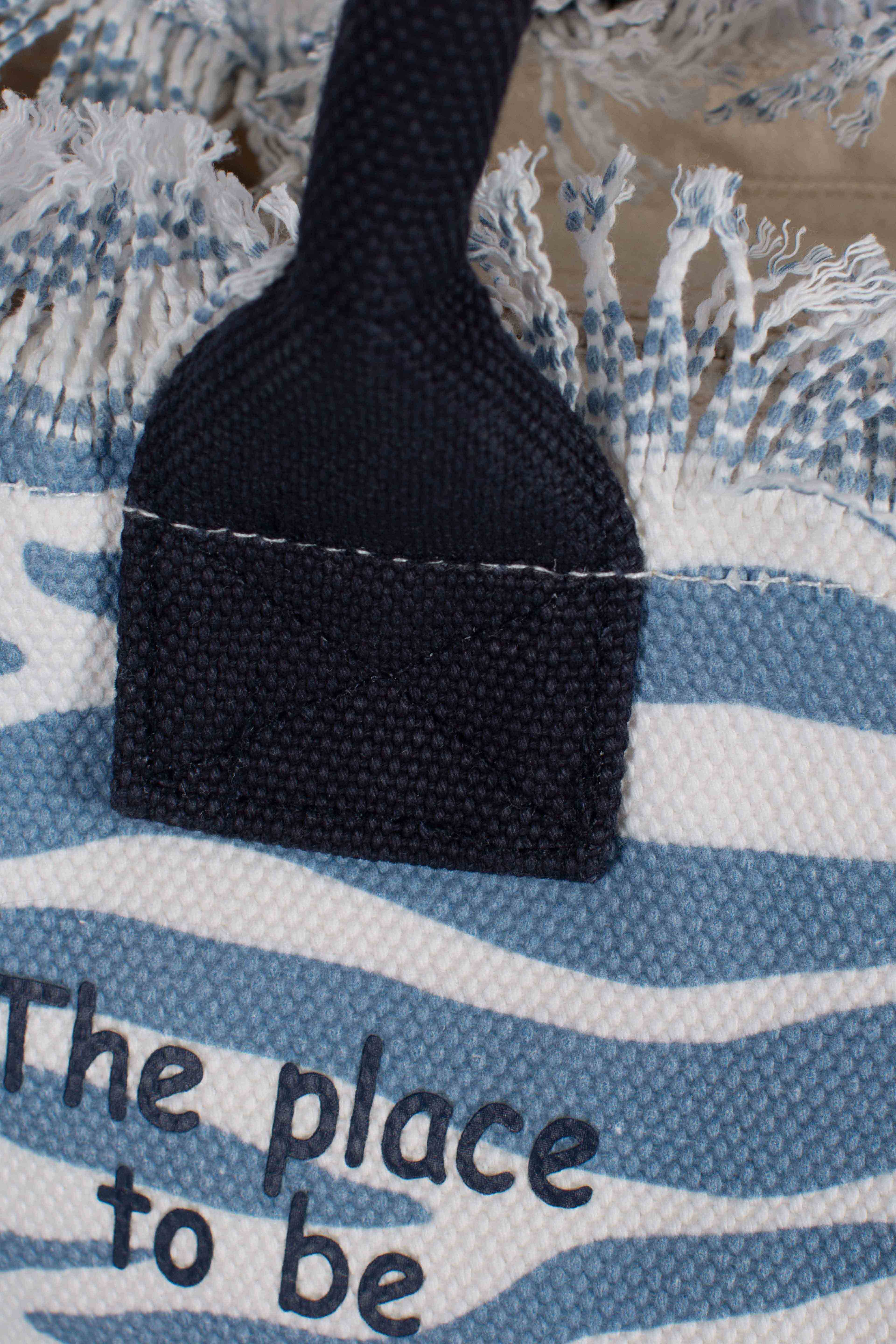 Borsa Colette in canvas di cotone con stampa zebrata