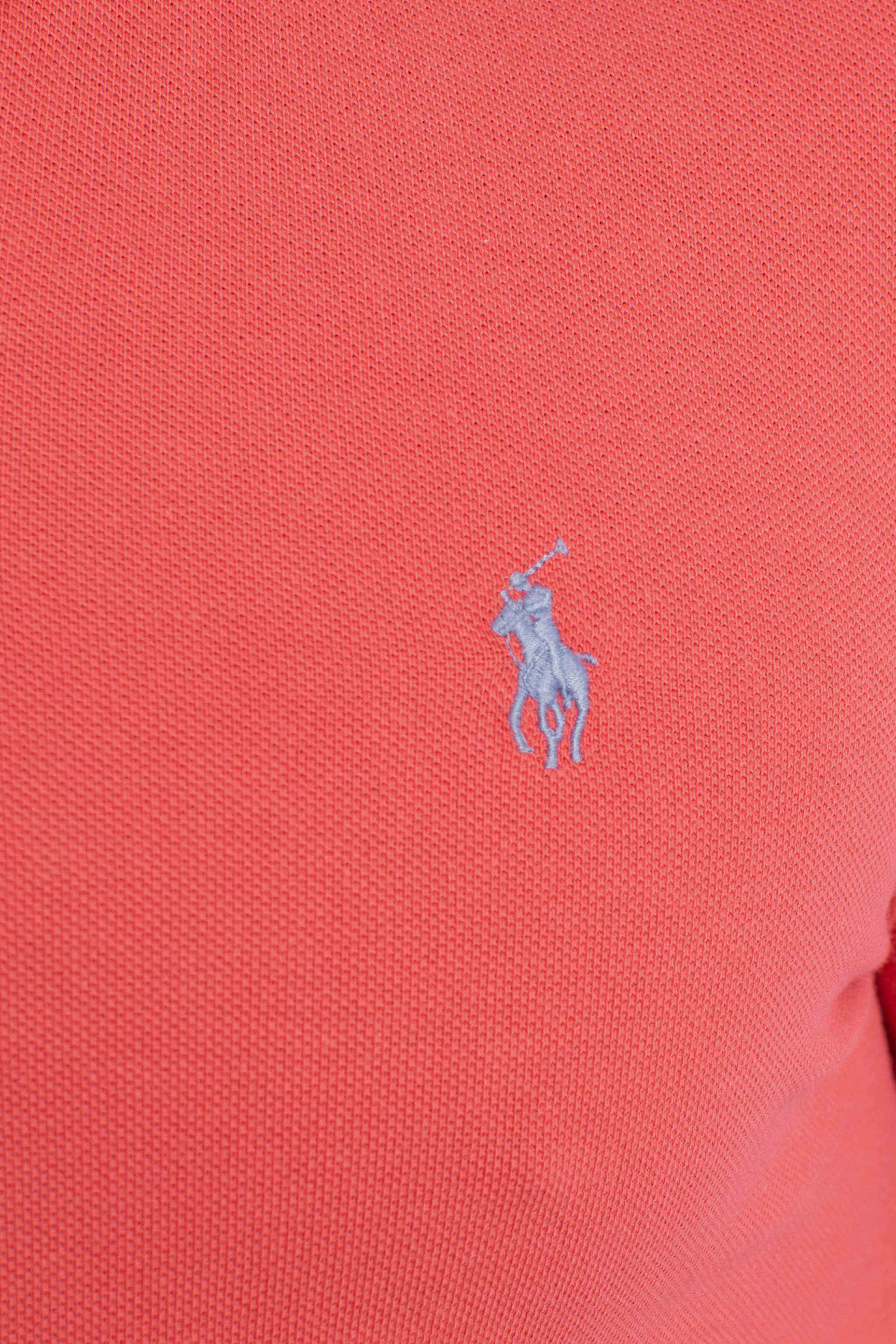 Polo iconica in piqué Custom Slim-Fit red