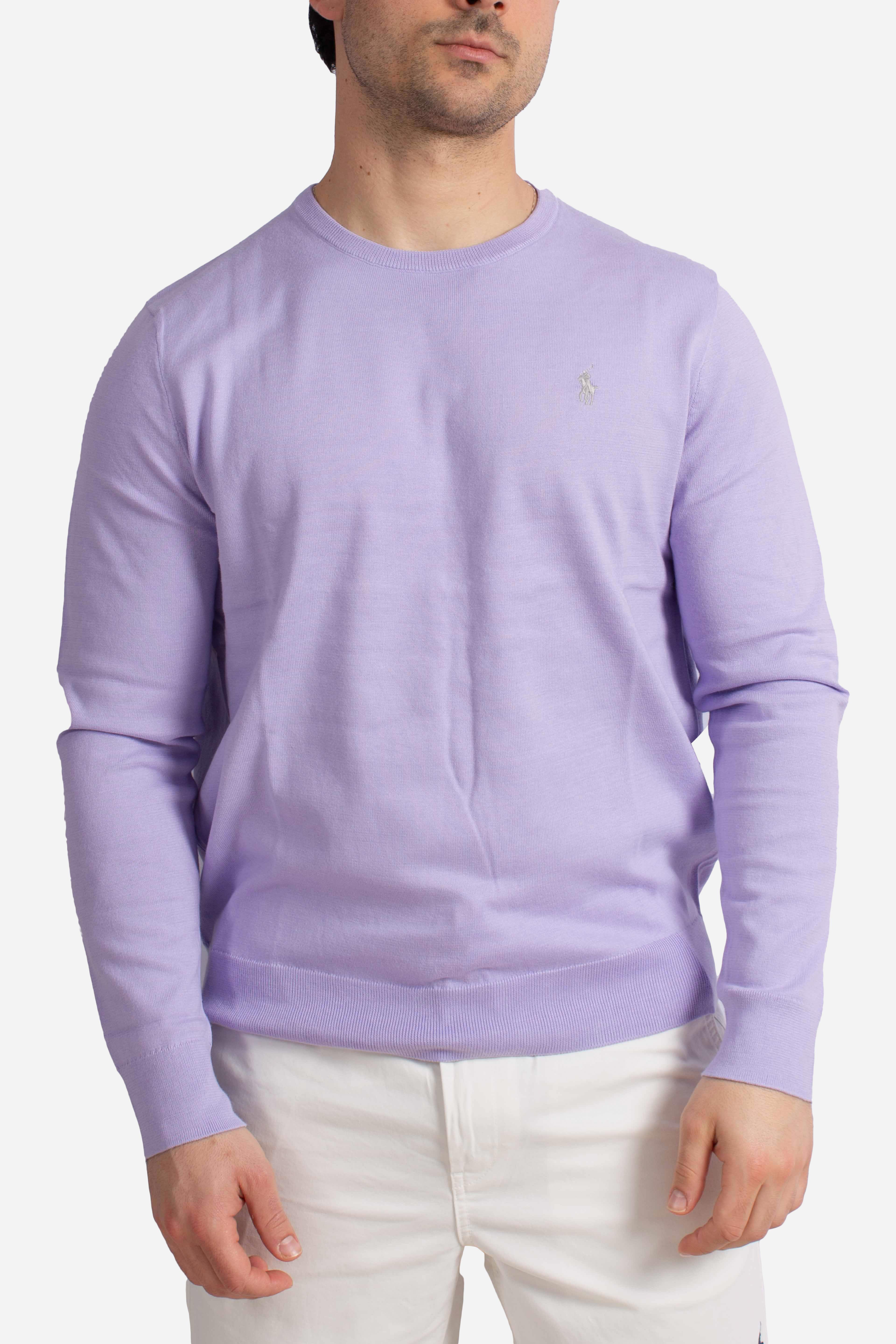 Maglia in cotone Slim-Fit purple