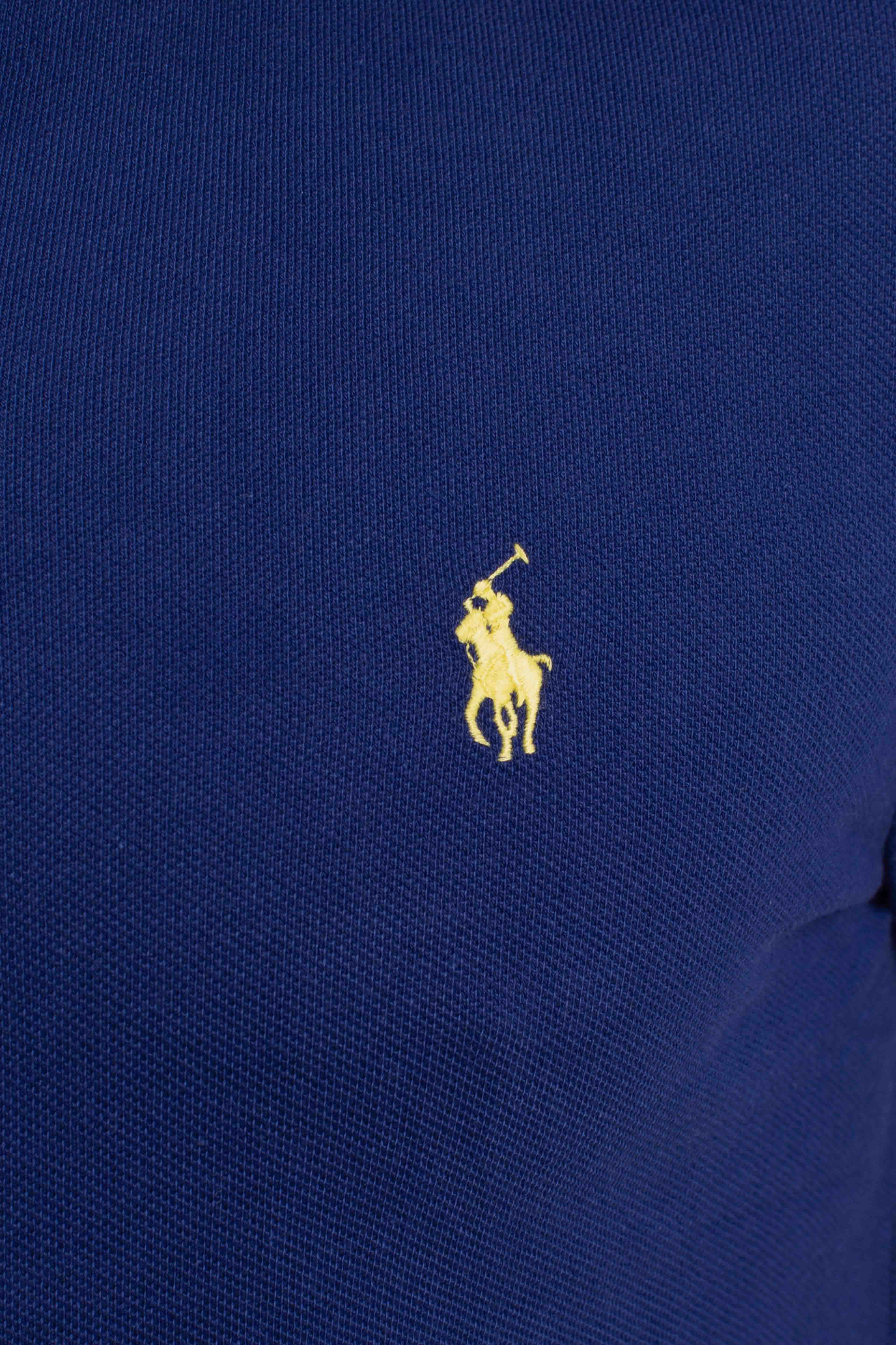 Polo iconica in piqué Custom Slim-Fit blue