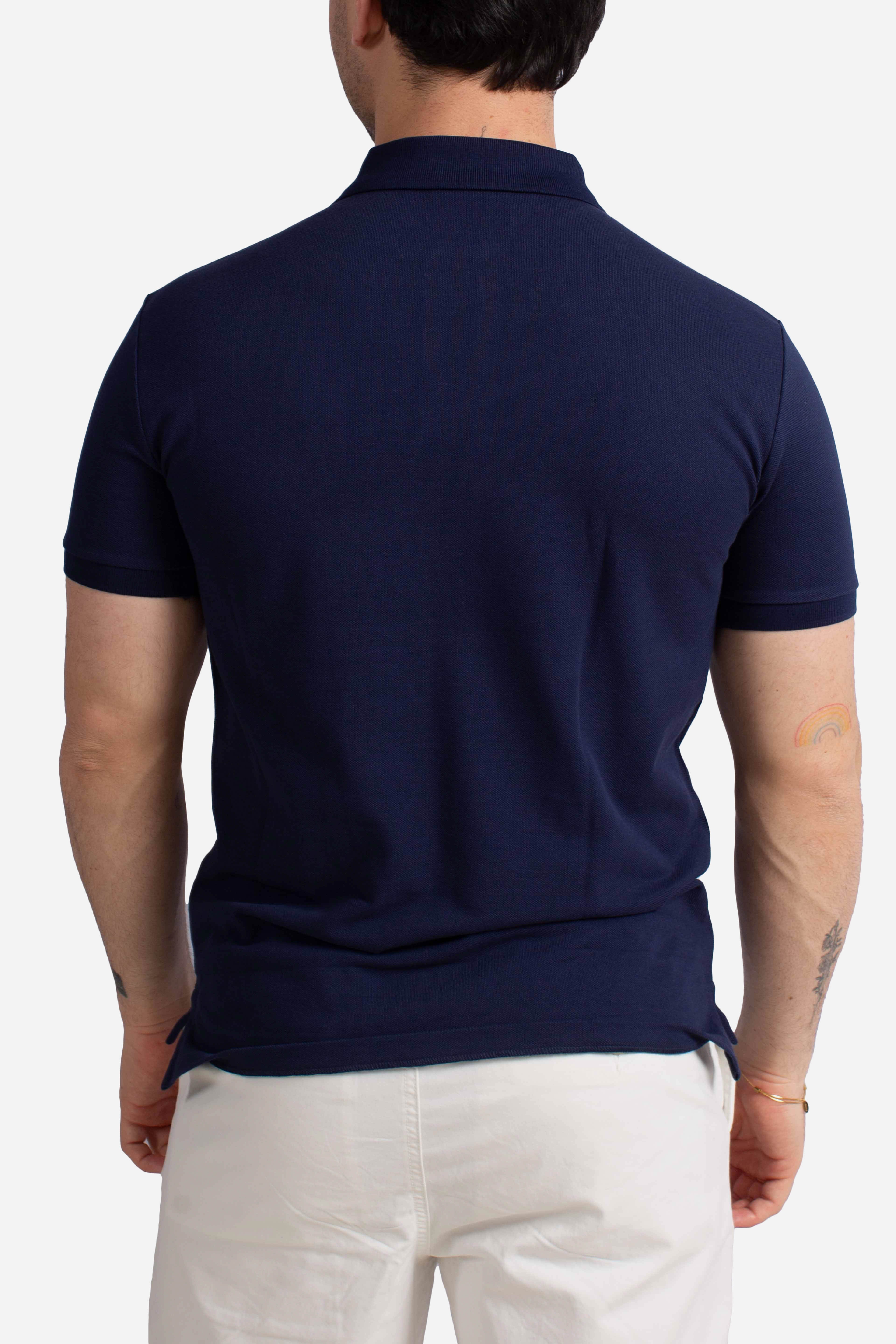 Polo iconica in piqué Custom Slim-Fit newport navy