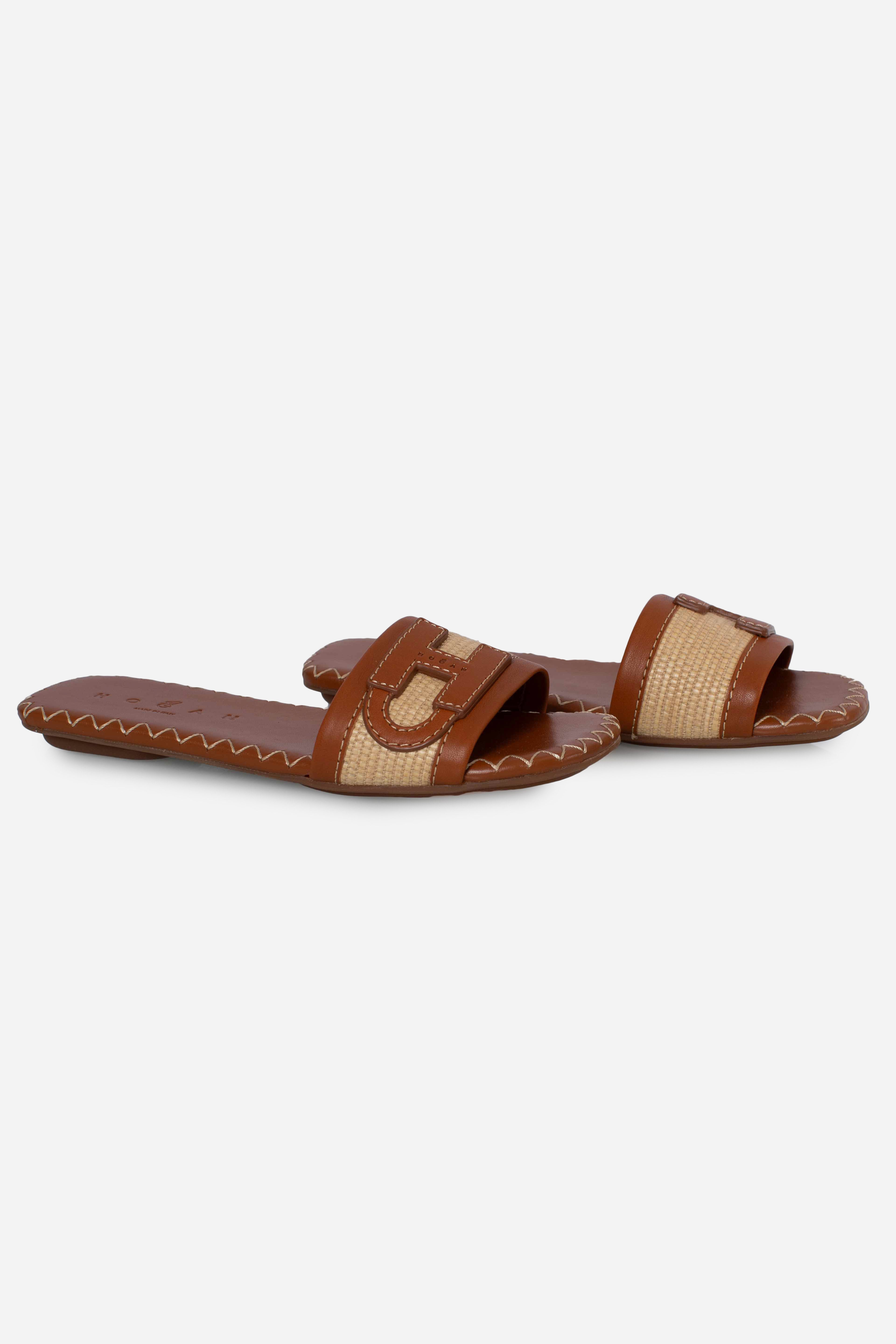 Sandali Flat Hogan H685 Marrone