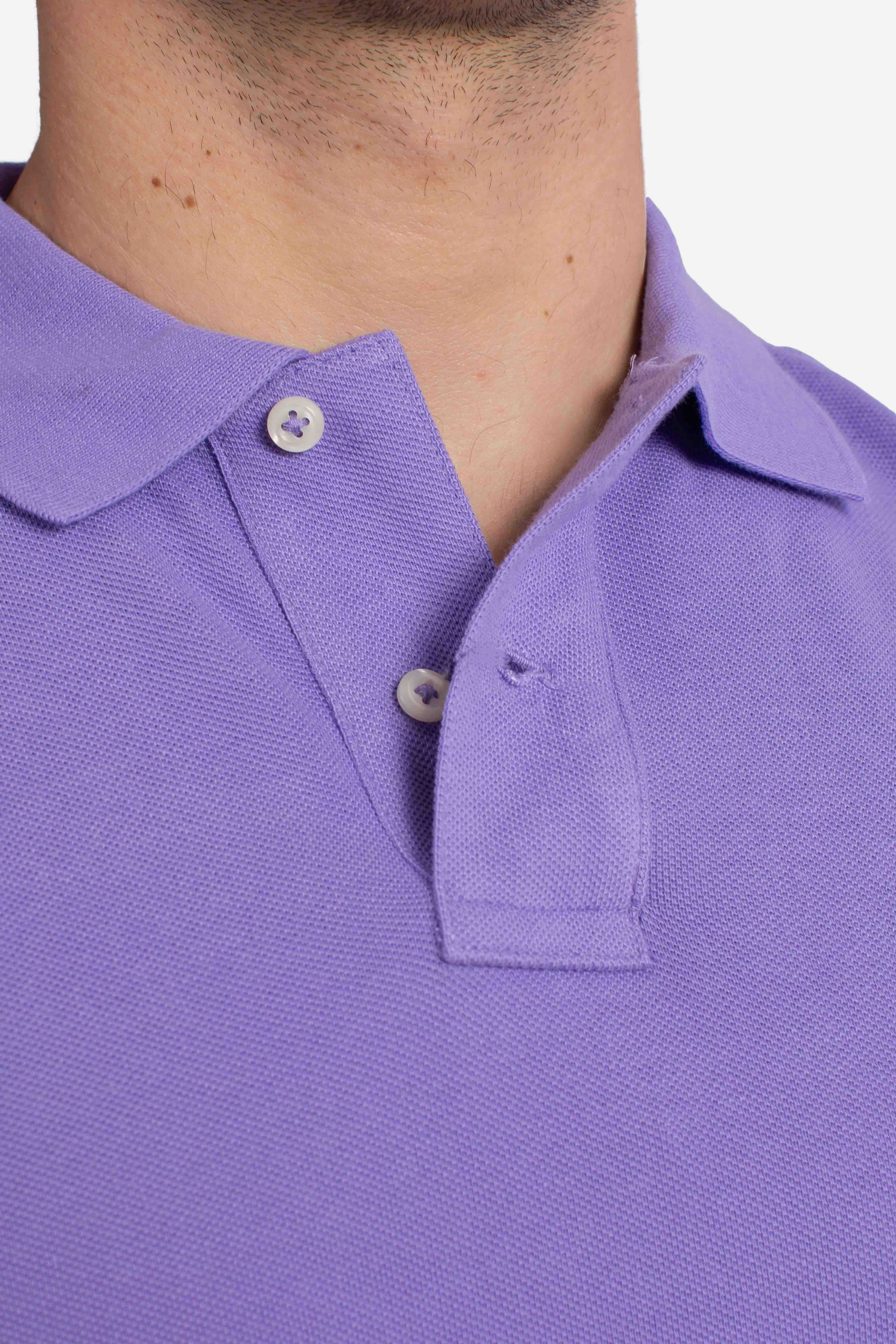 Polo iconica in piqué Custom Slim-Fit purple