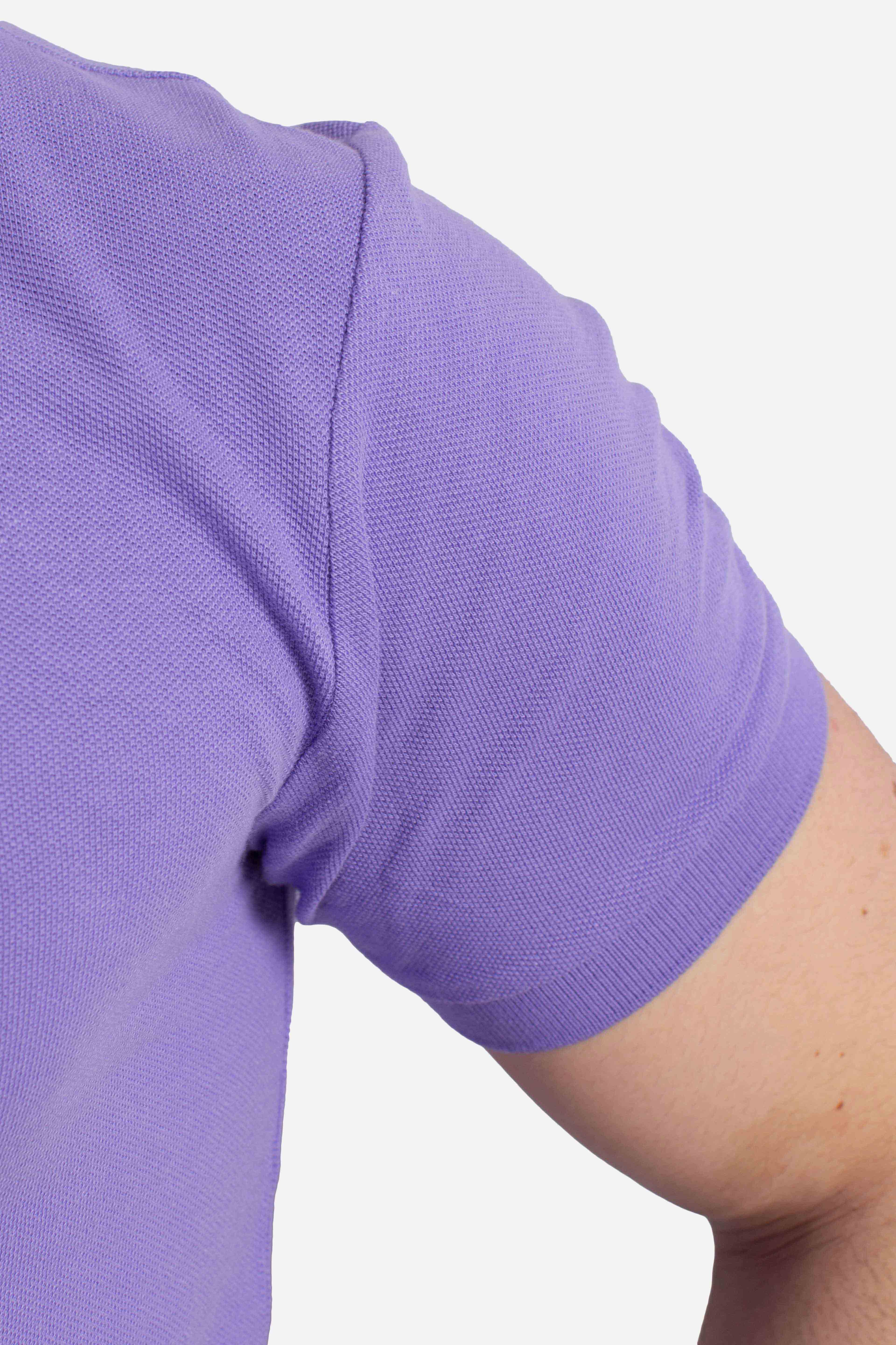 Polo iconica in piqué Custom Slim-Fit purple