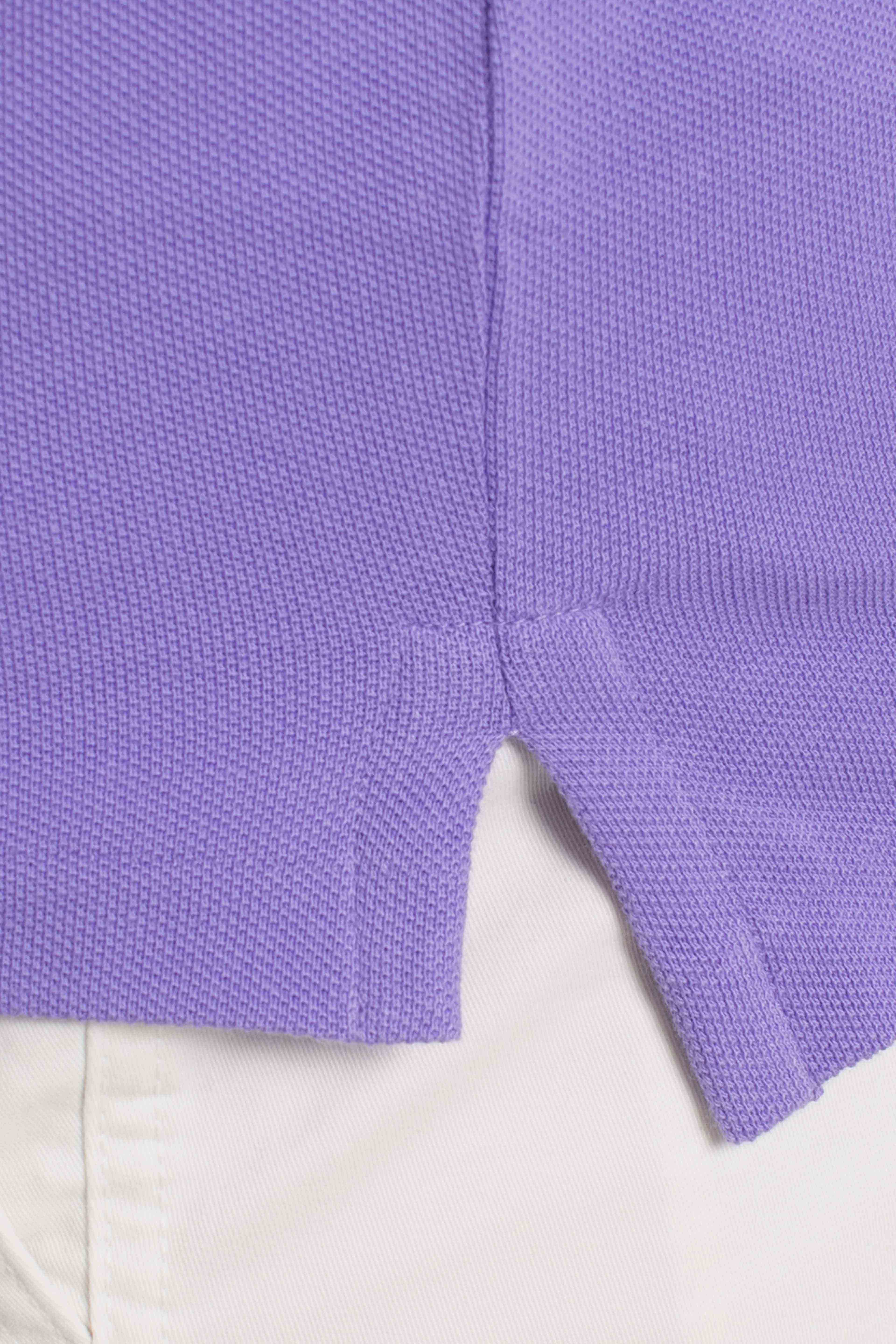 Polo iconica in piqué Custom Slim-Fit purple