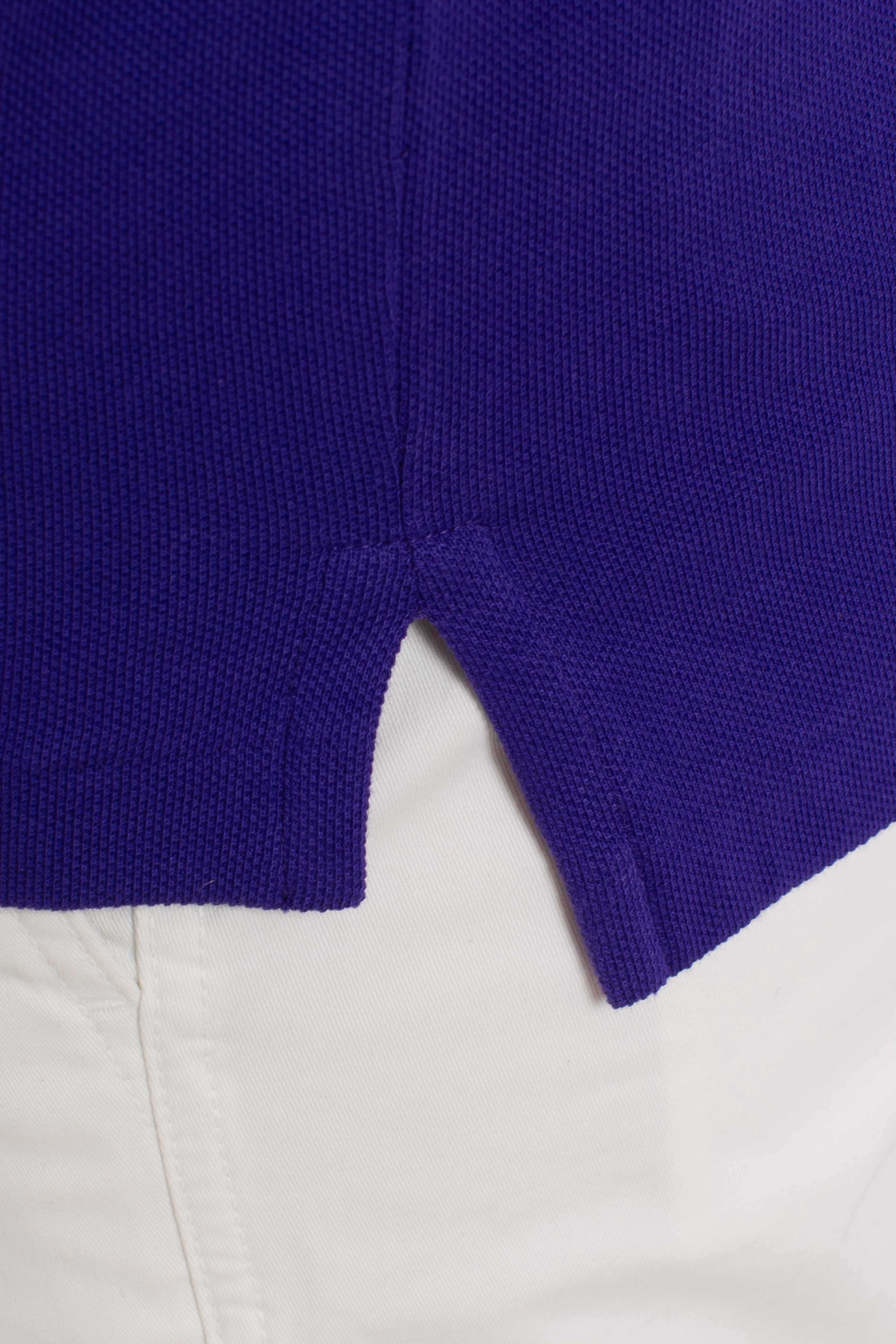 Polo iconica in piqué Custom Slim-Fit purple