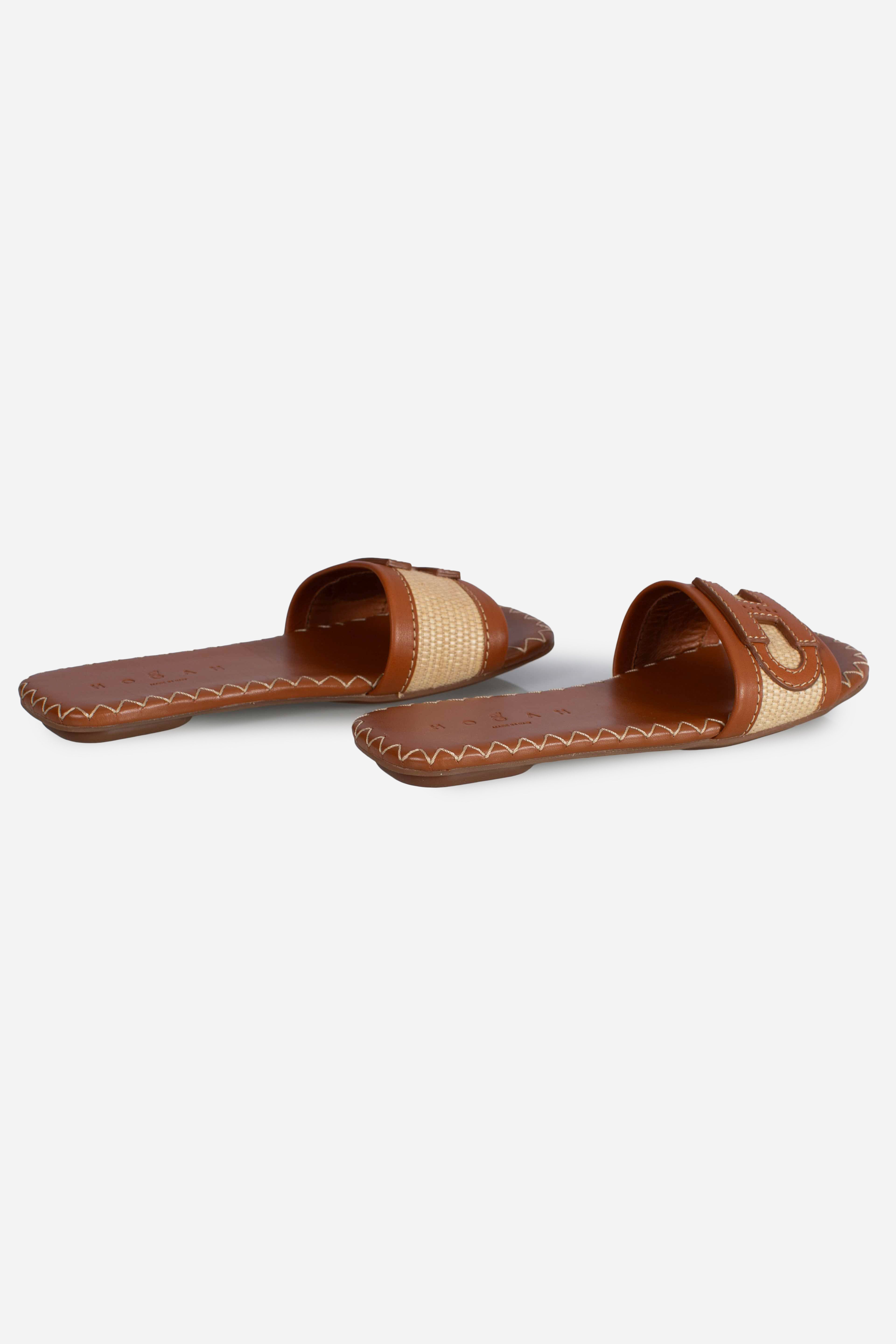 Sandali Flat Hogan H685 Marrone