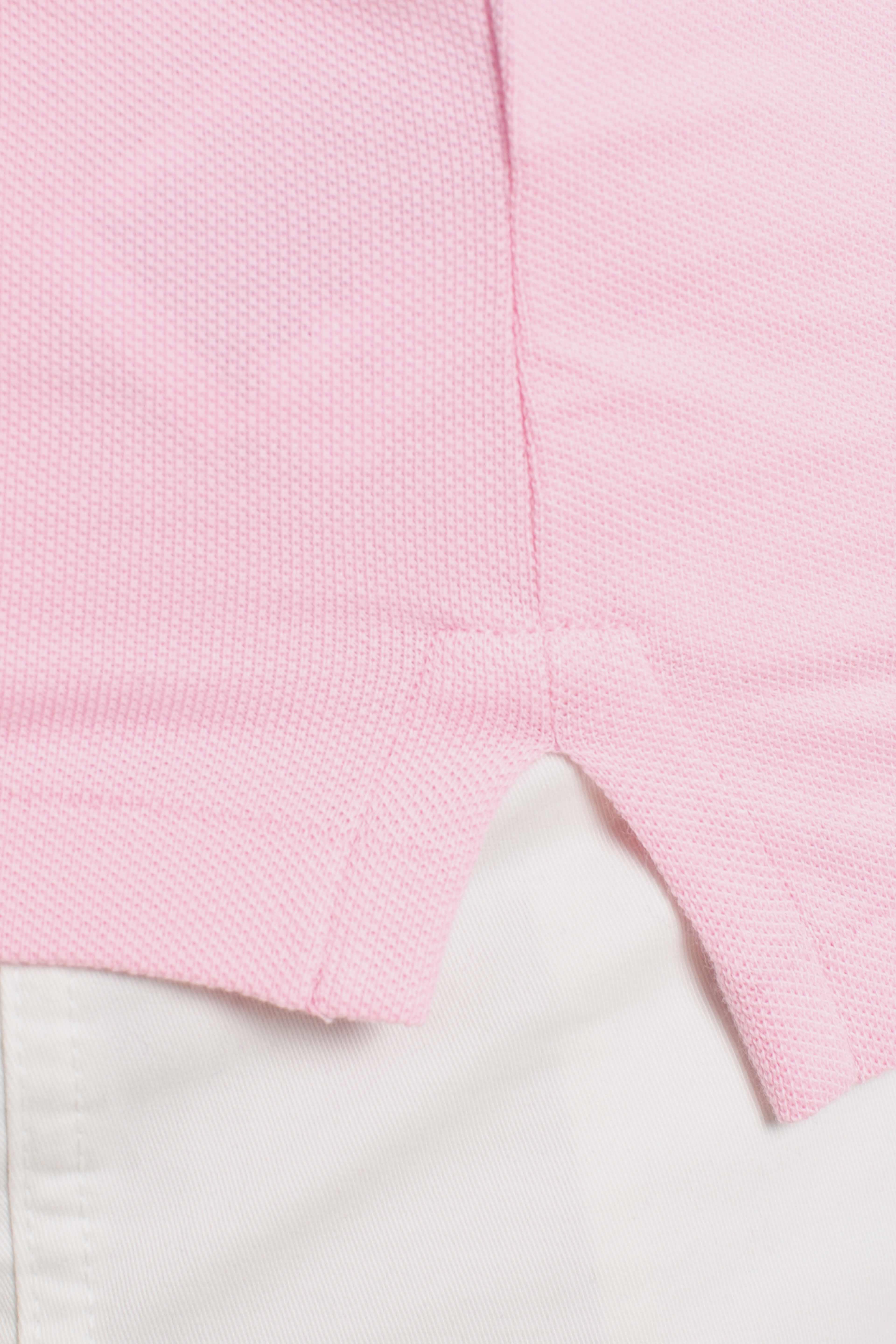 Polo iconica in piqué Custom Slim-Fit pink
