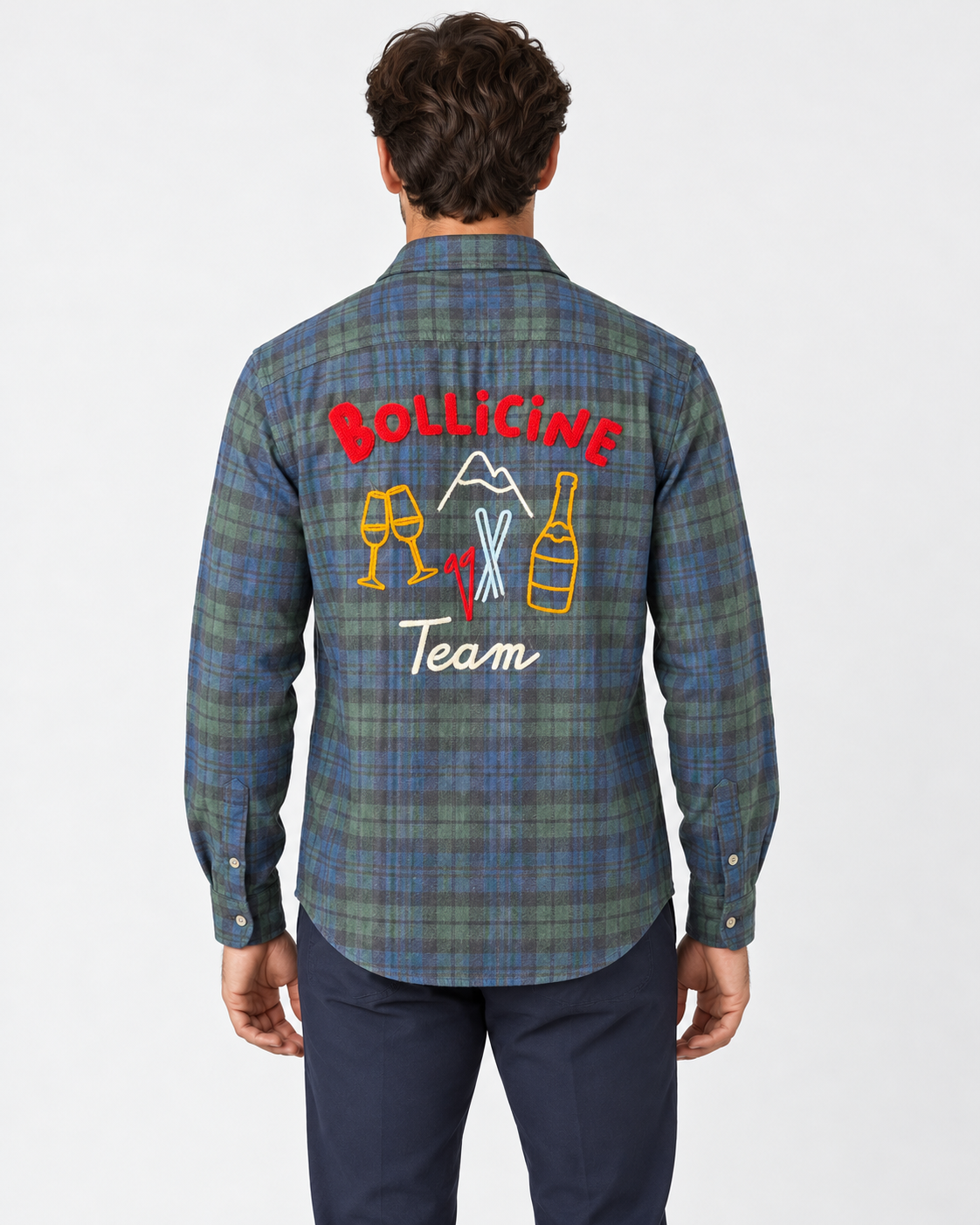 MC2 Saint Barth Camicia Uomo Bollicine Team Tartan