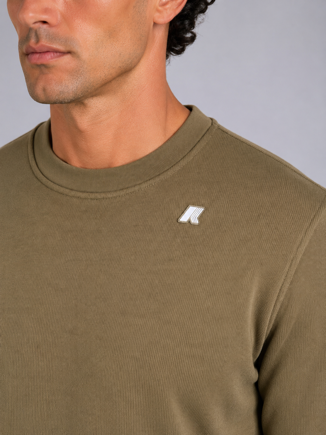 Felpa garzata Baptiste Heavy Fleece green army