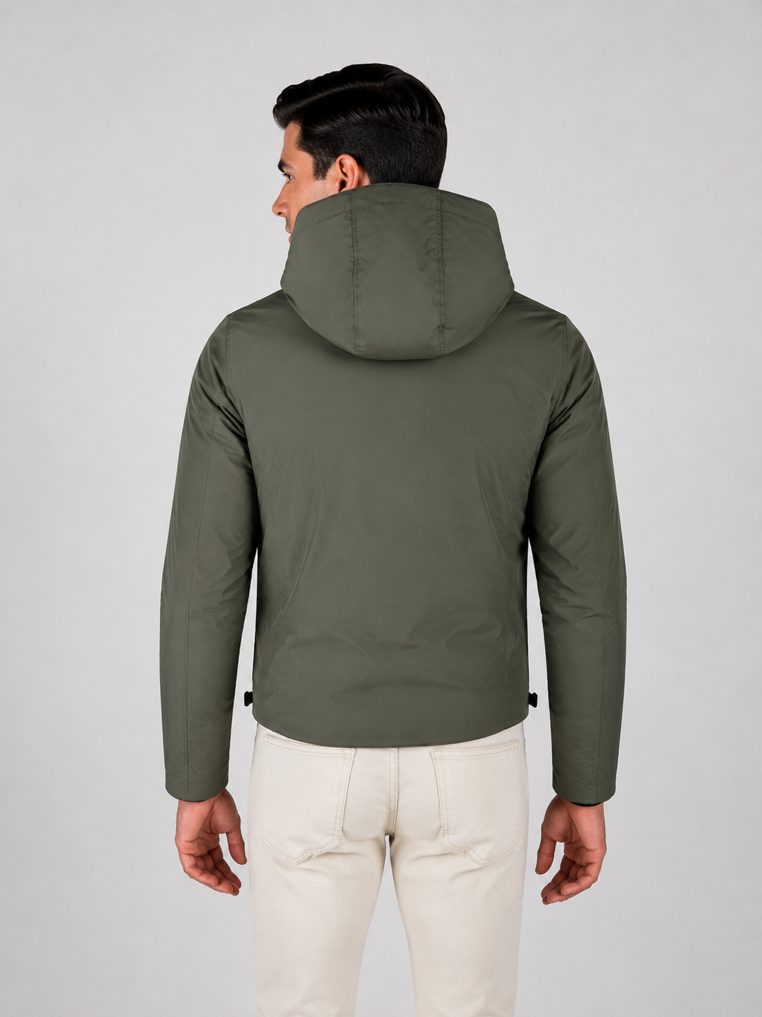 Giubbotto k-way uomo Jack St Warm Double reversibile green blackish - grey ash