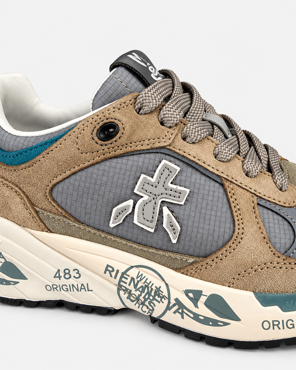 Premiata Mase 8520 Sneakers Donna Beige Grigio