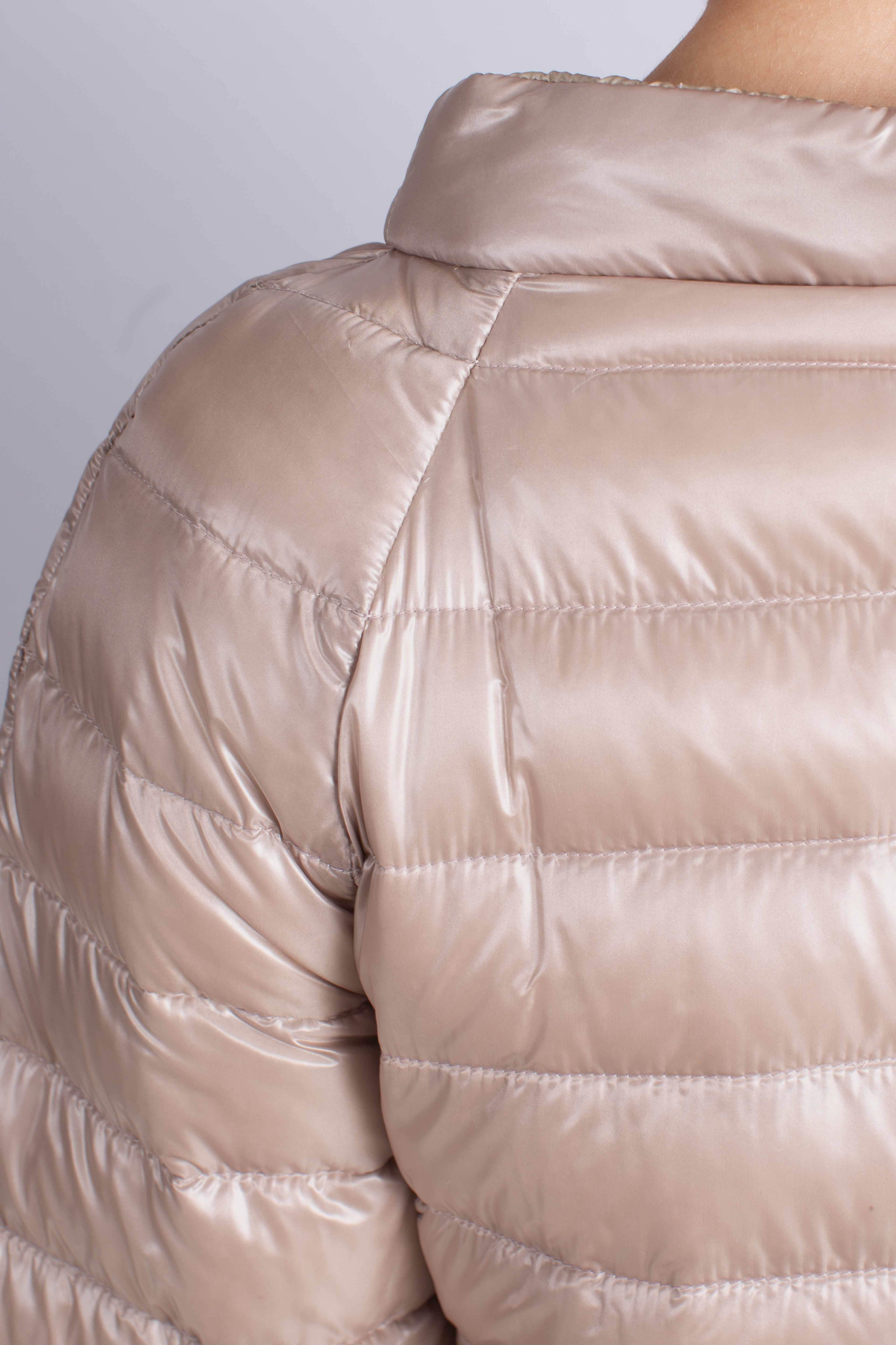 Piumino giacca donna rosa chiaro chantilly reversibile