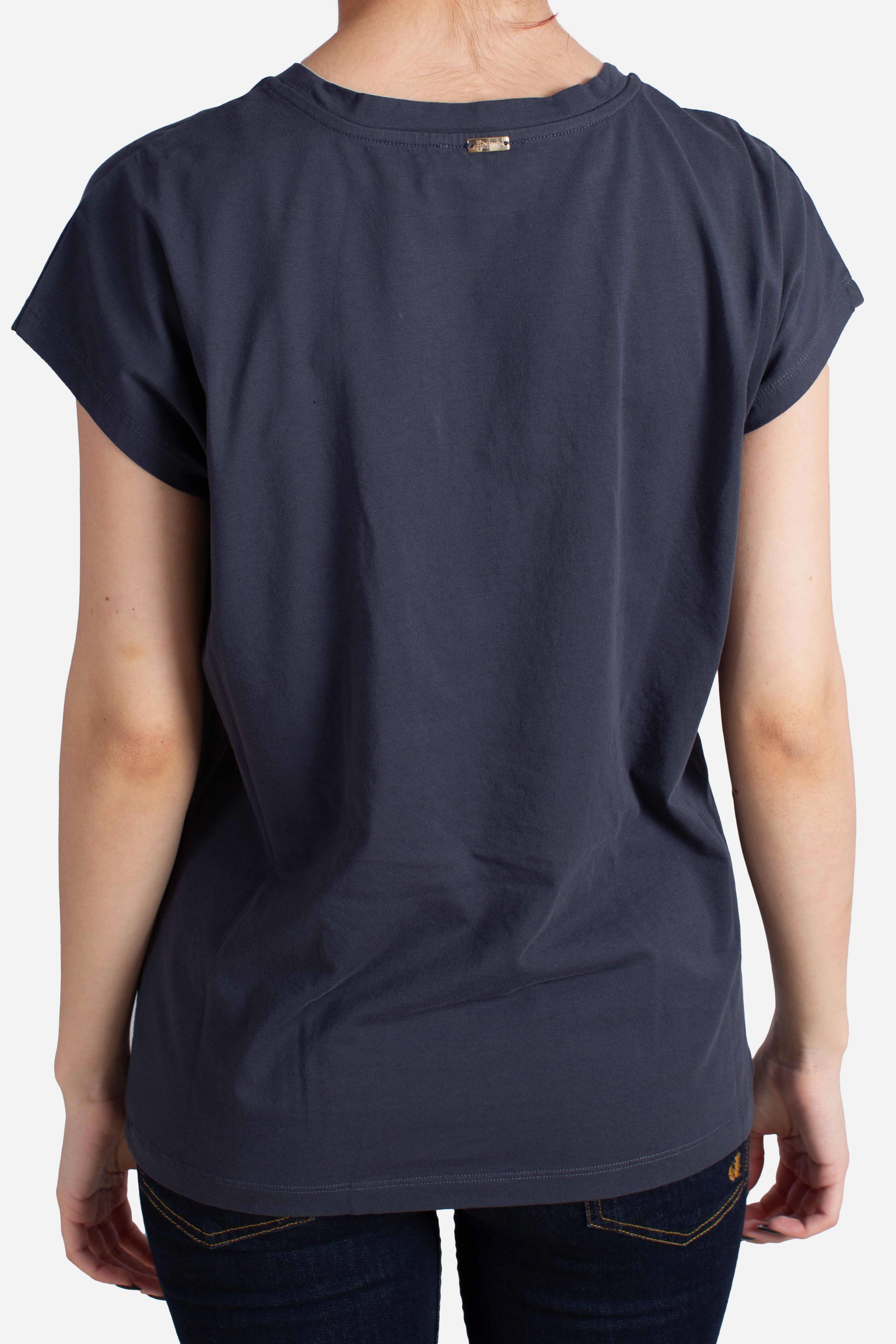 T-shirt in cotone blu navy