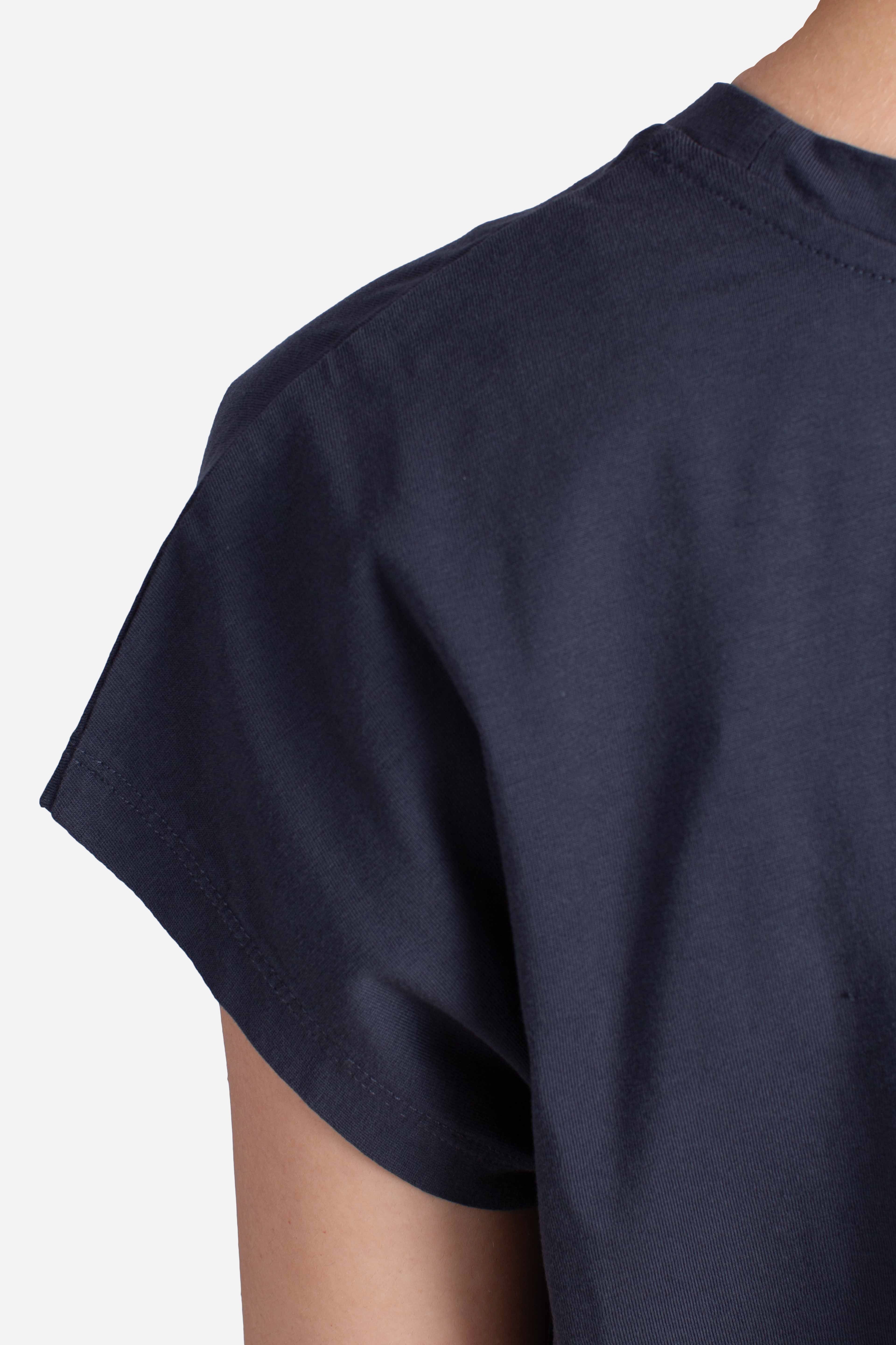 T-shirt in cotone blu navy
