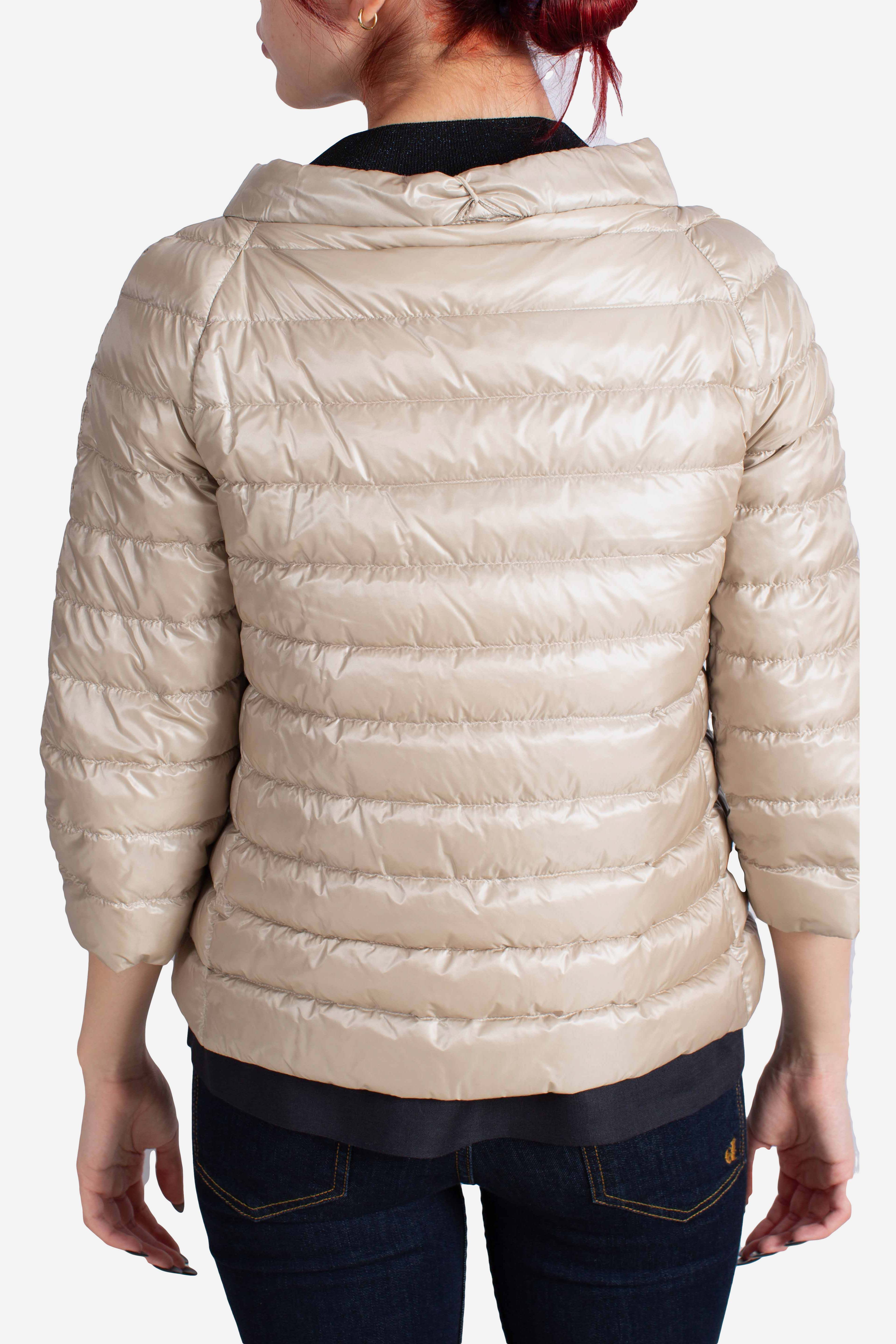 Piumino giacca donna rosa chiaro chantilly reversibile