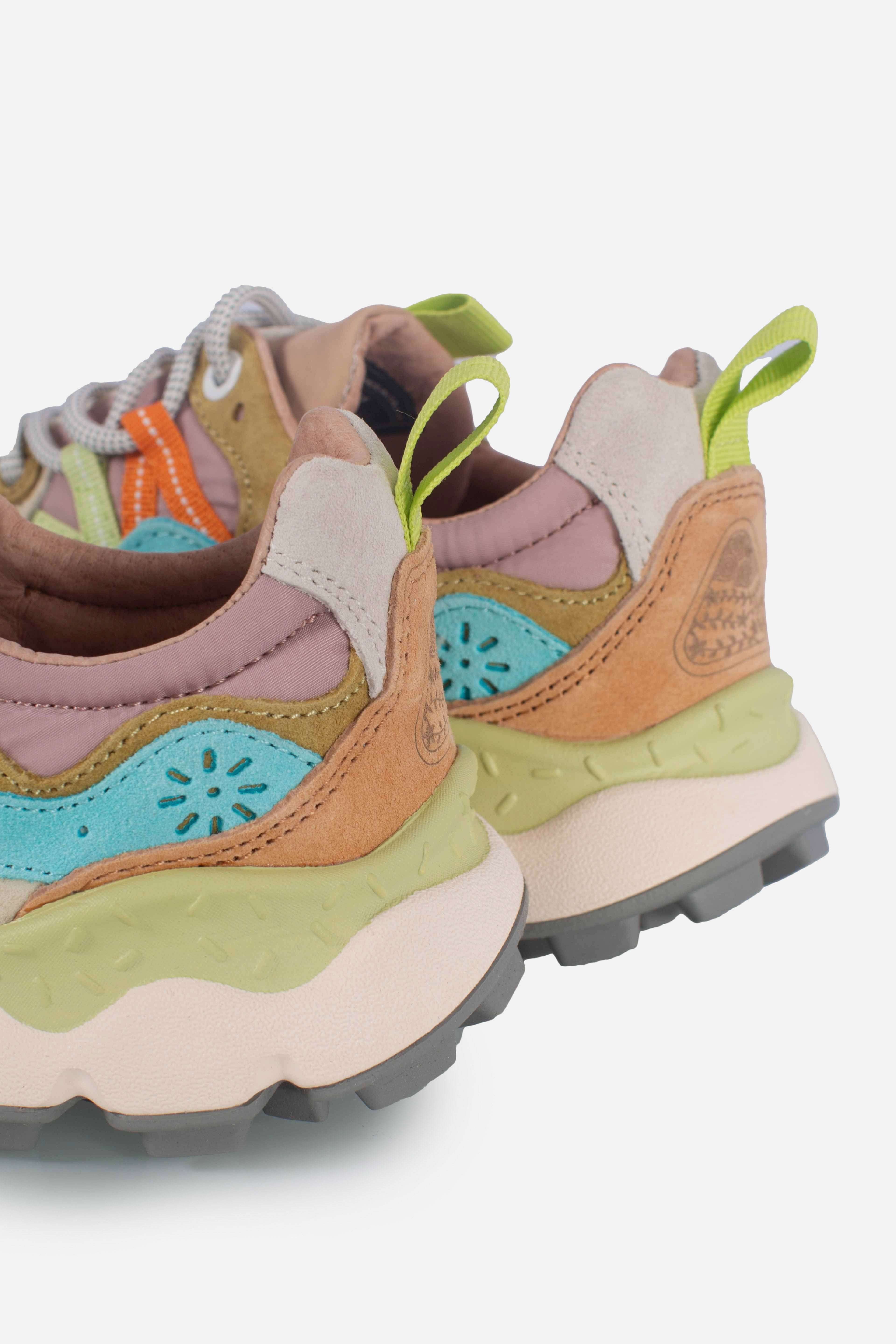 Sneakers Yamano 3 woman  cream milk light blue