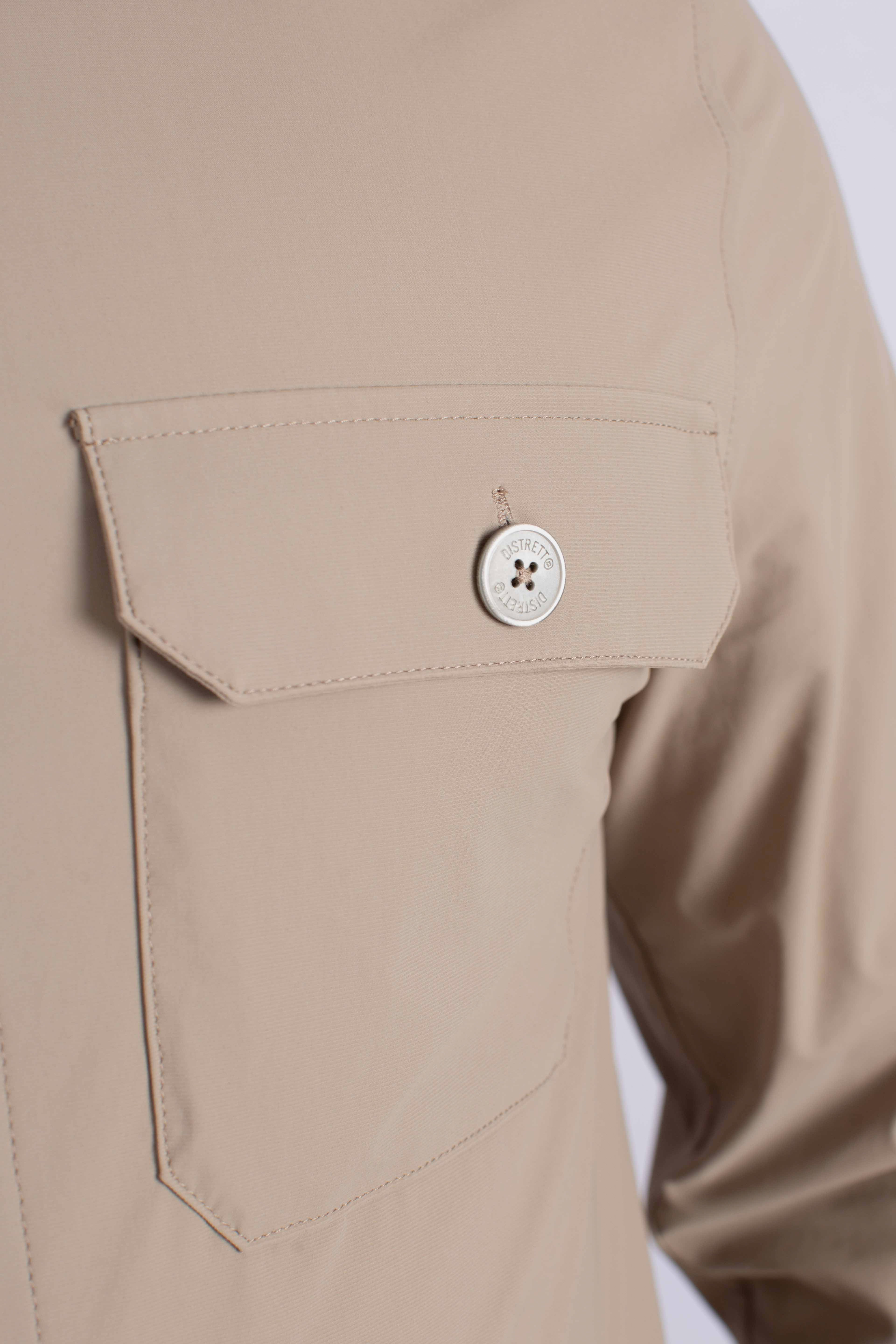 Giacca camicia tecnica sandalo