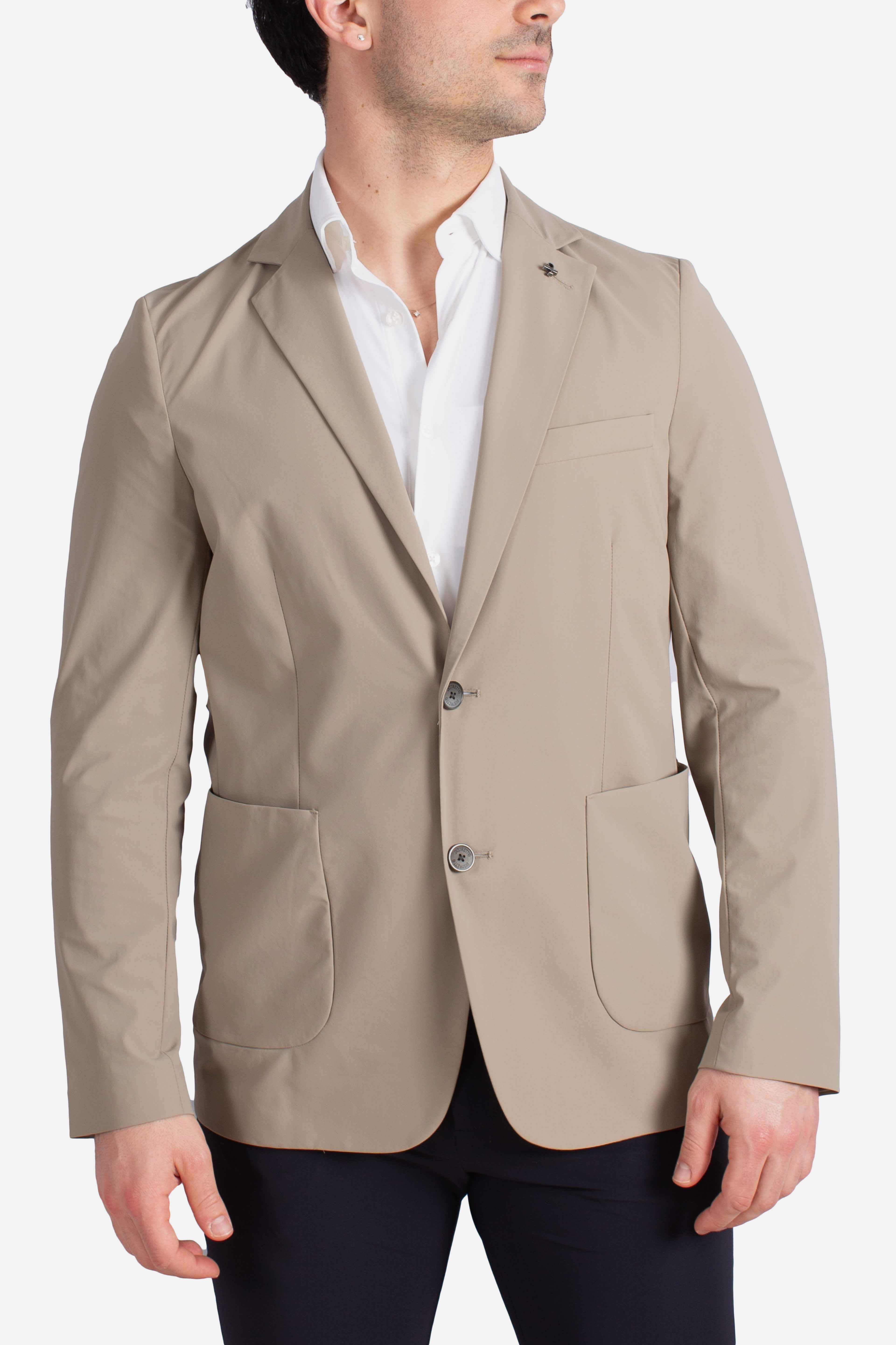 Giacca tecnica monopetto Active sandalo