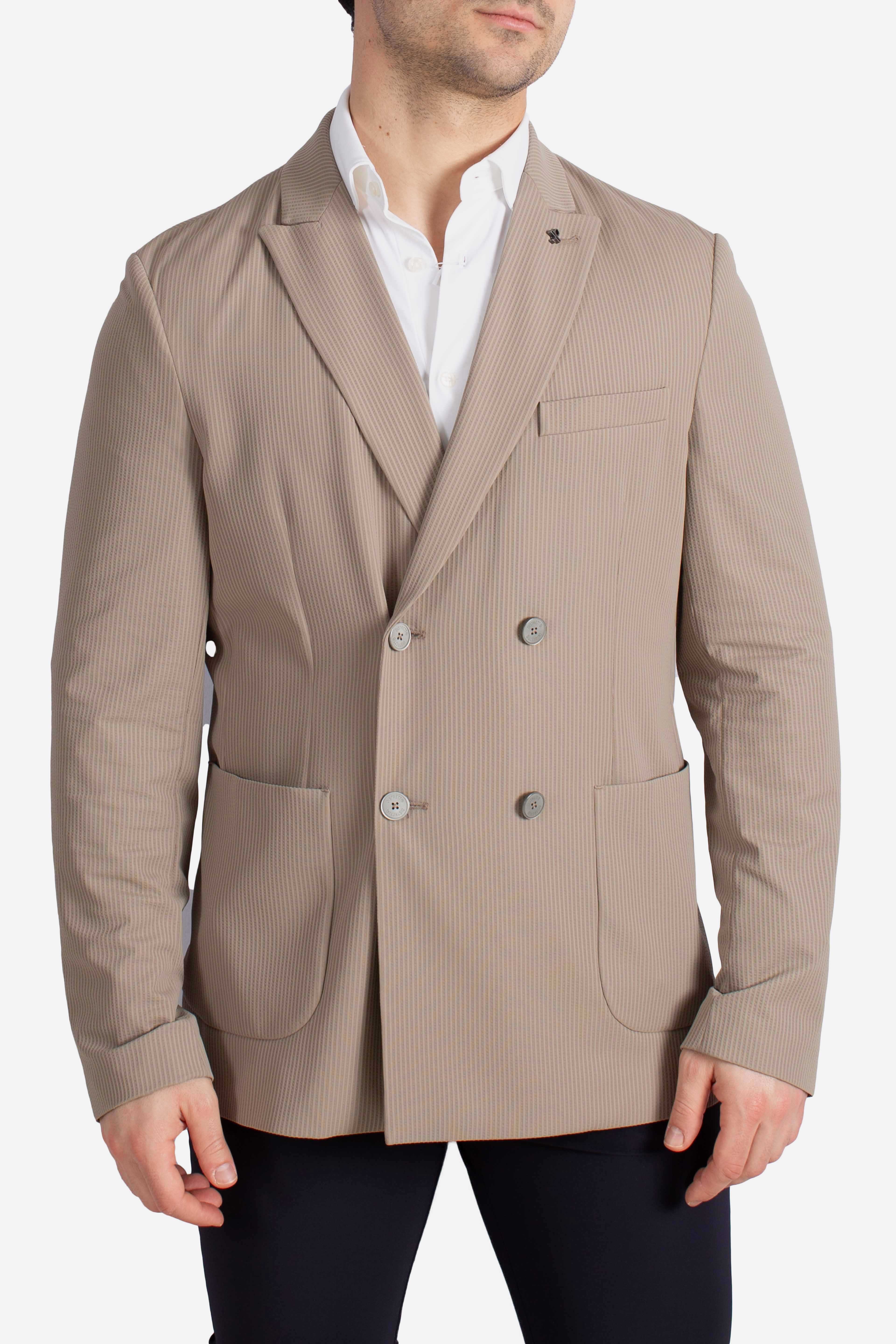 Giacca tecnica Leccio doppiopetto sandalo