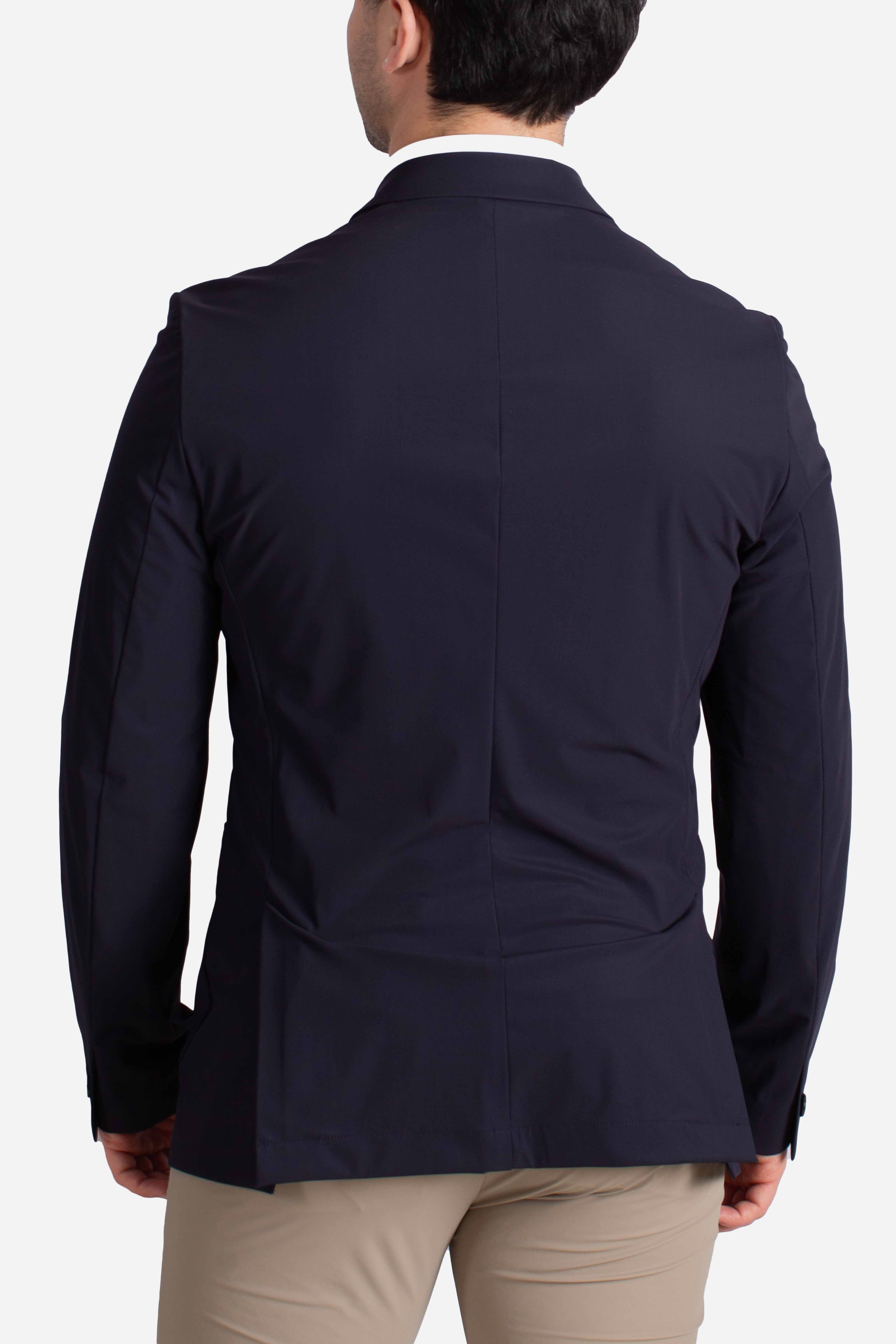 Giacca tecnica Active doppiopetto blu