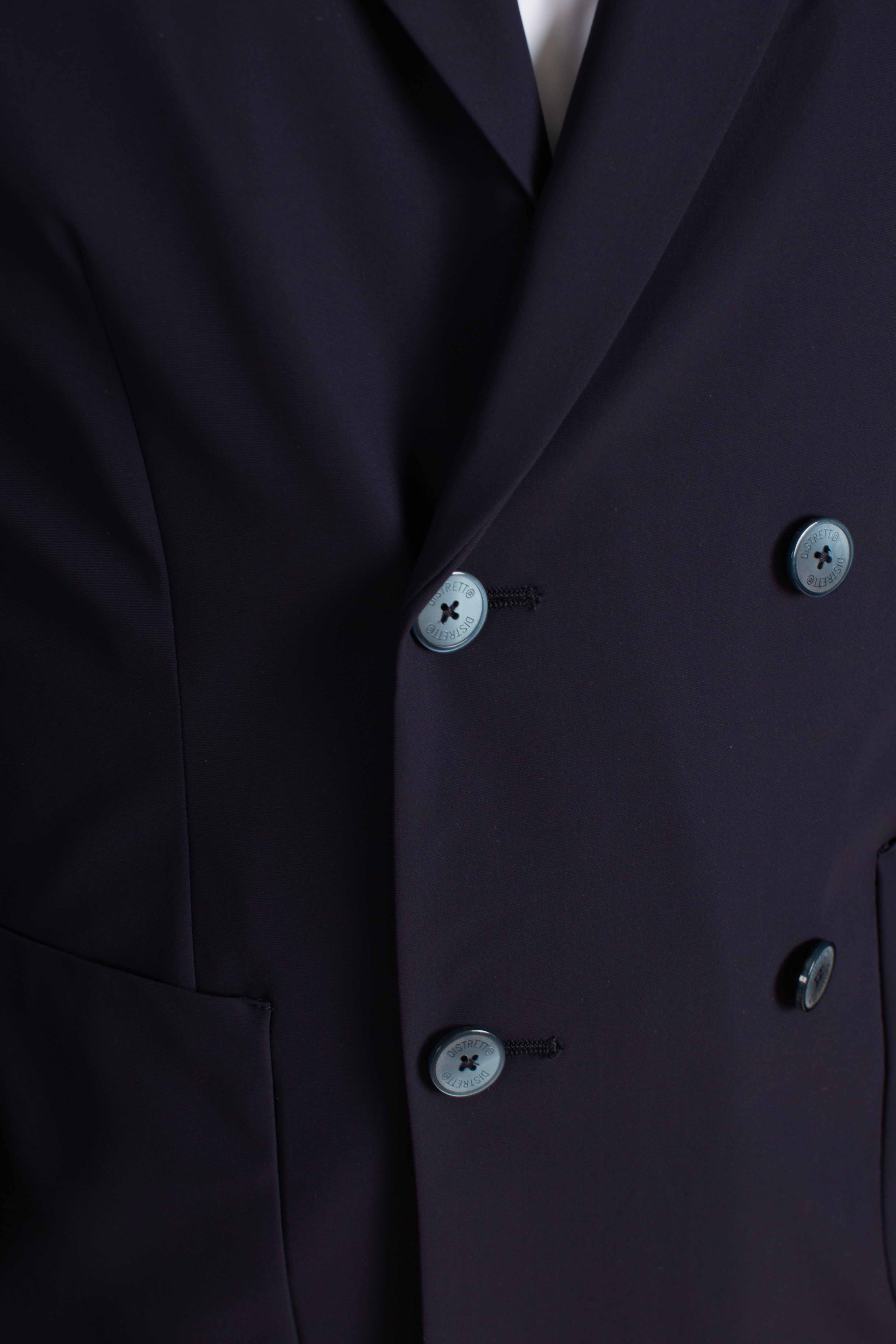 Giacca tecnica Active doppiopetto blu