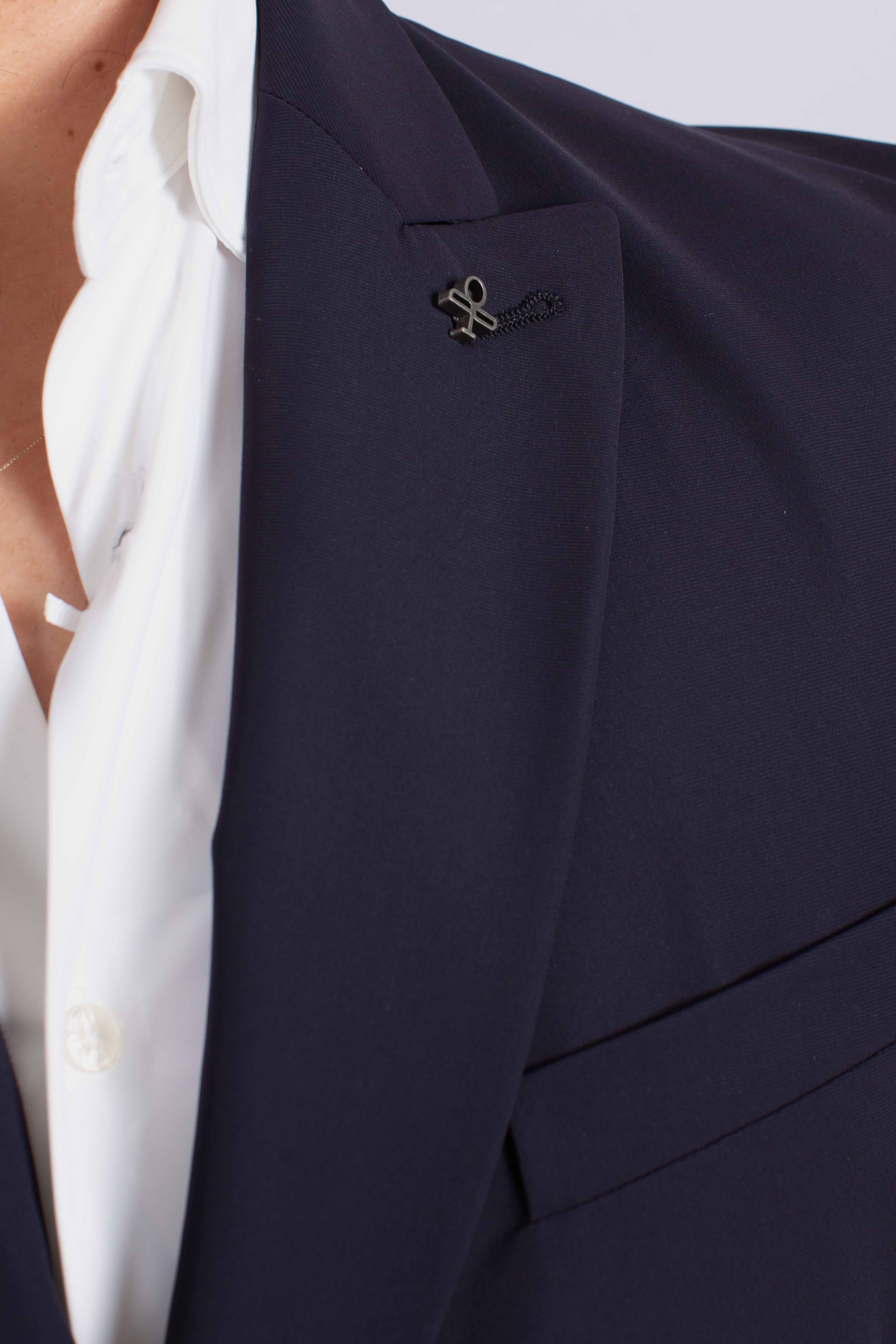 Giacca tecnica Active doppiopetto blu