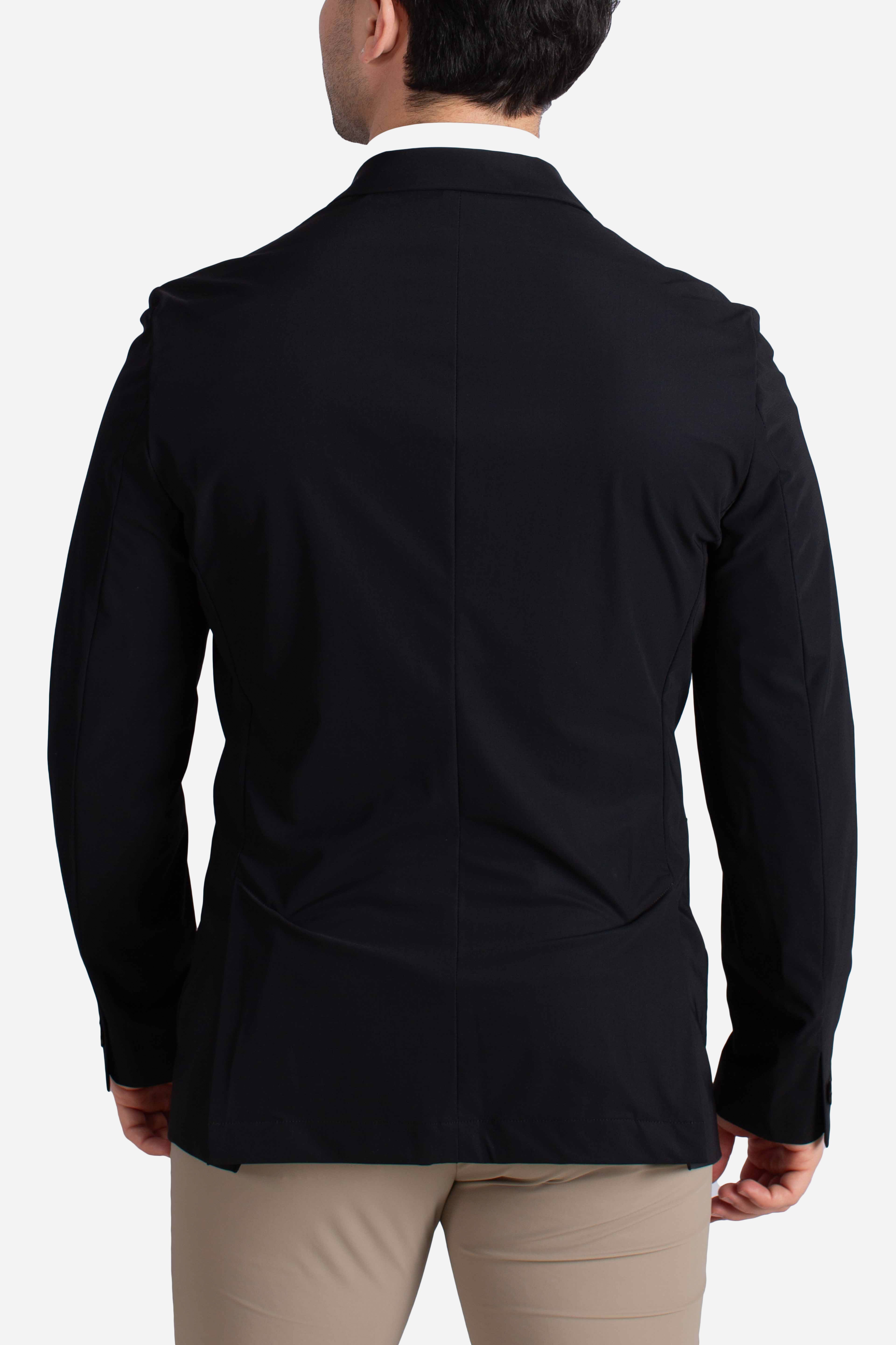 Giacca tecnica Active doppiopetto nera