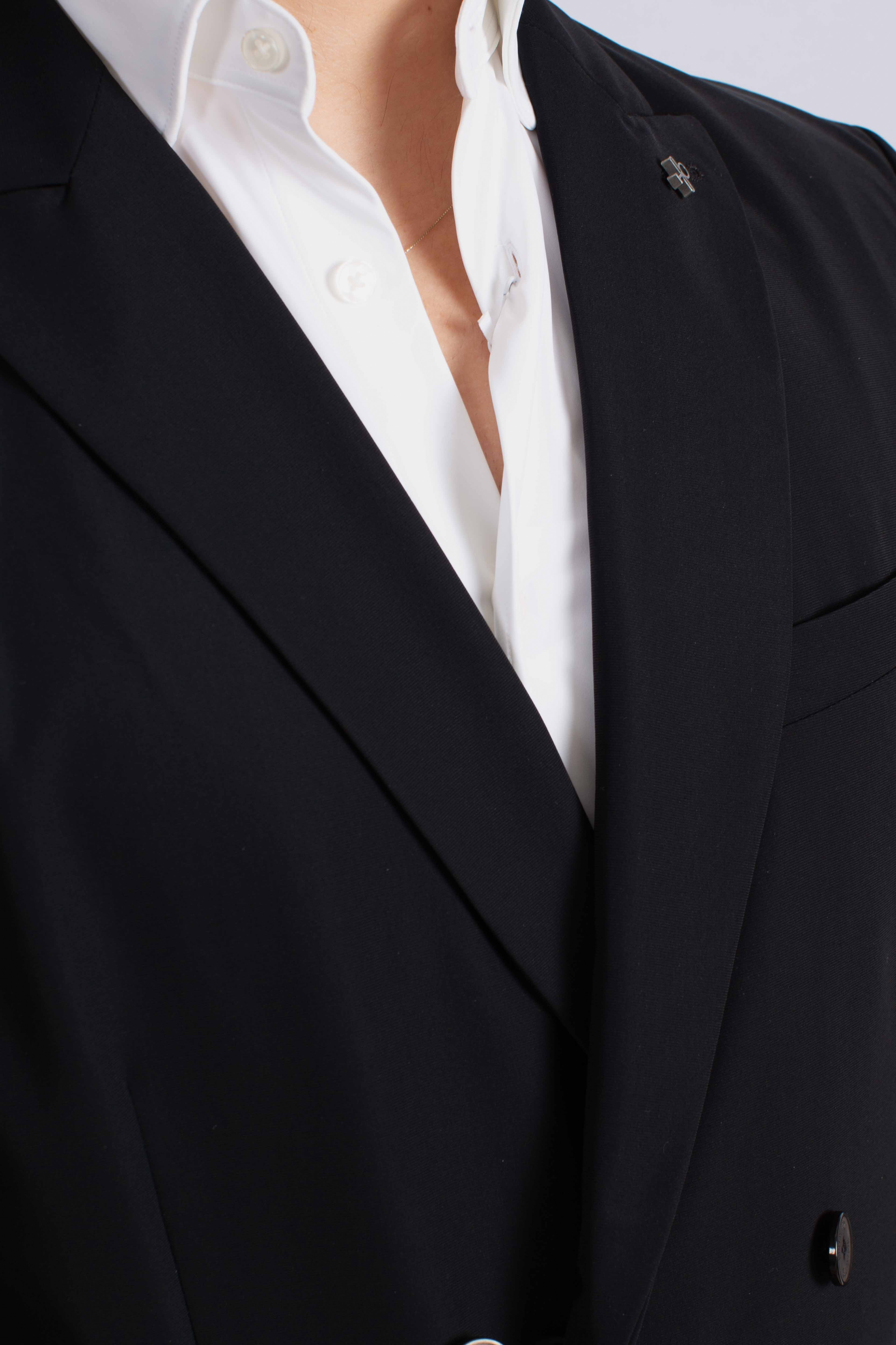 Giacca tecnica Active doppiopetto nera