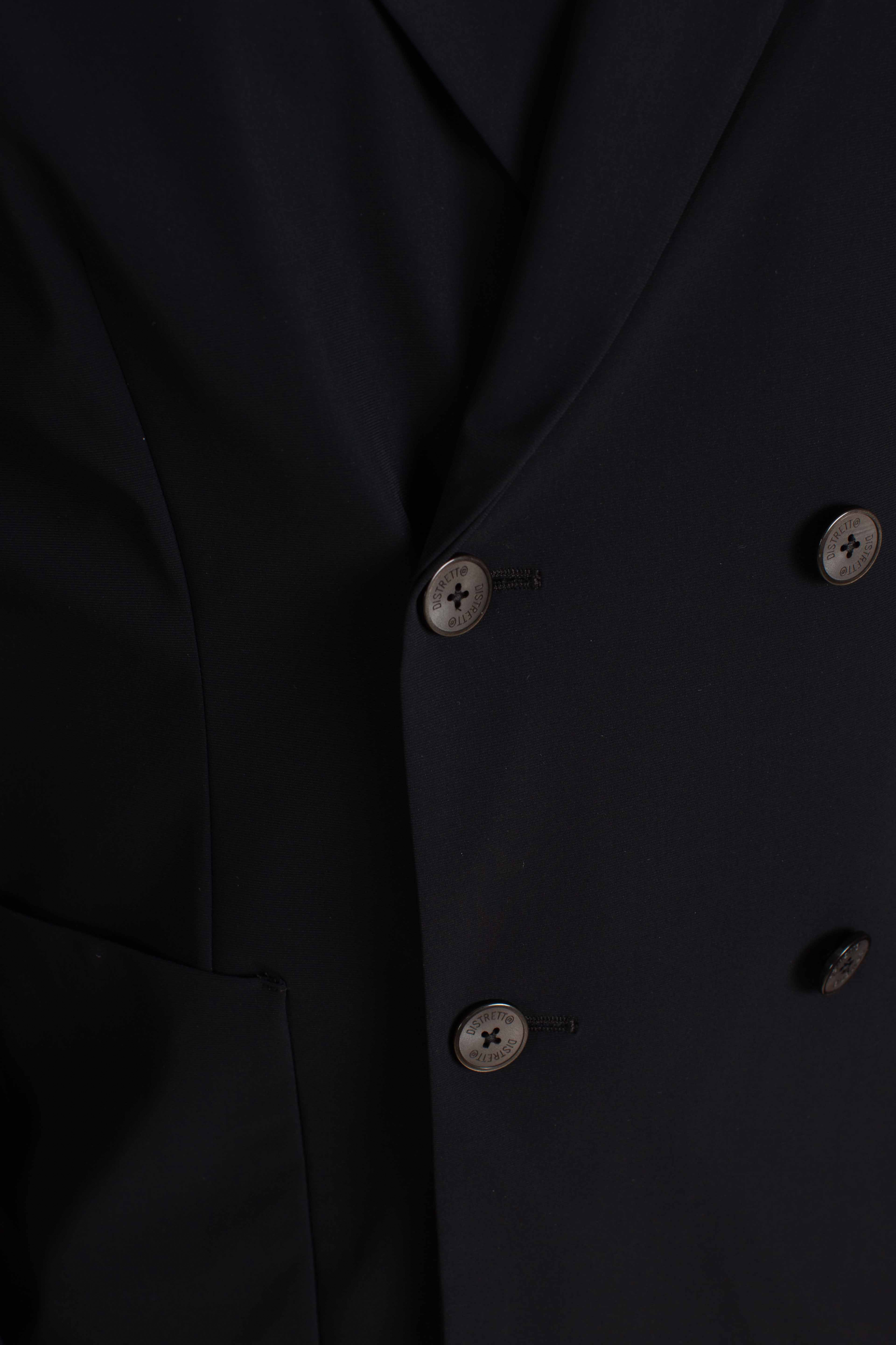 Giacca tecnica Active doppiopetto nera