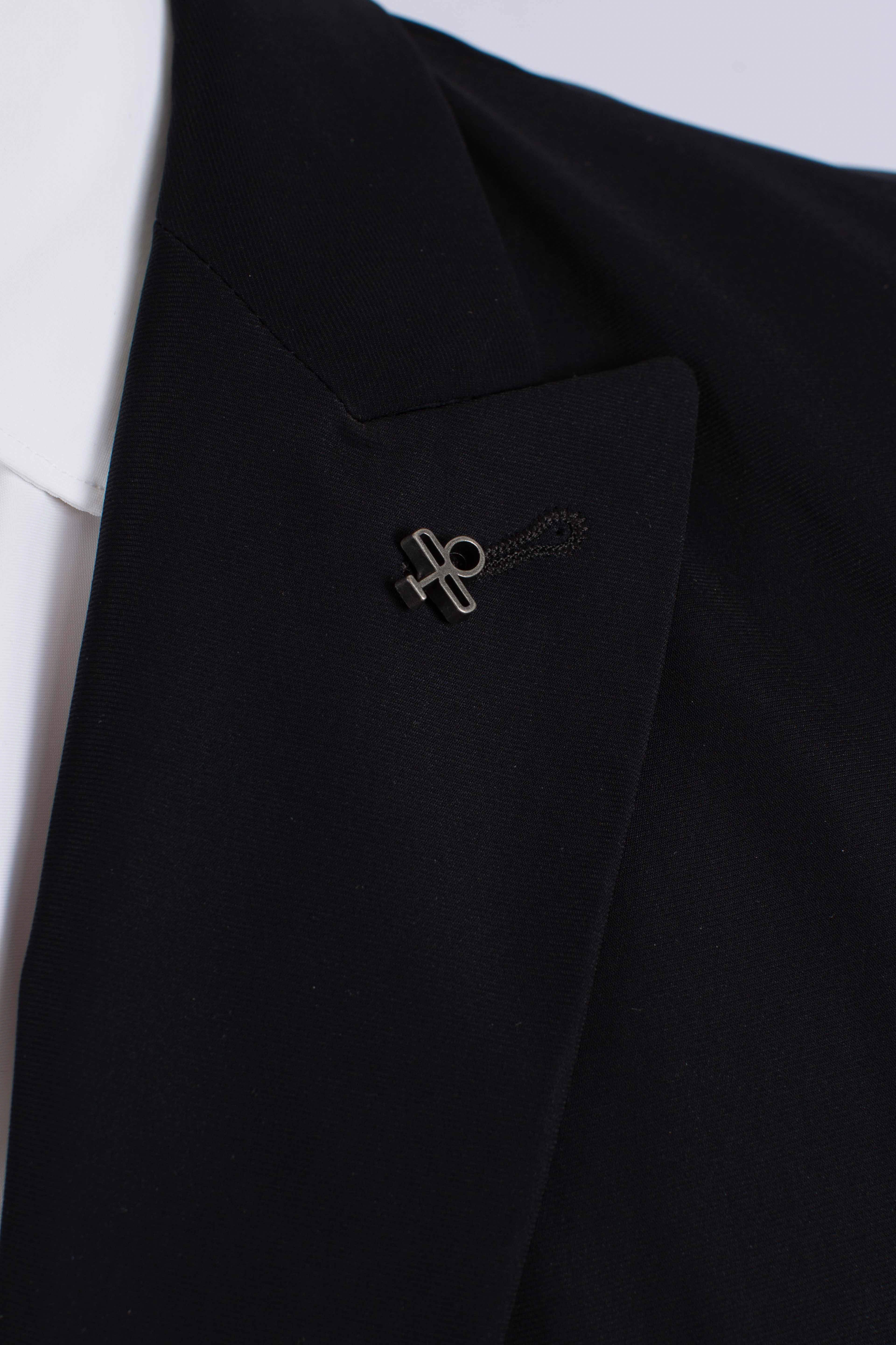 Giacca tecnica Active doppiopetto nera