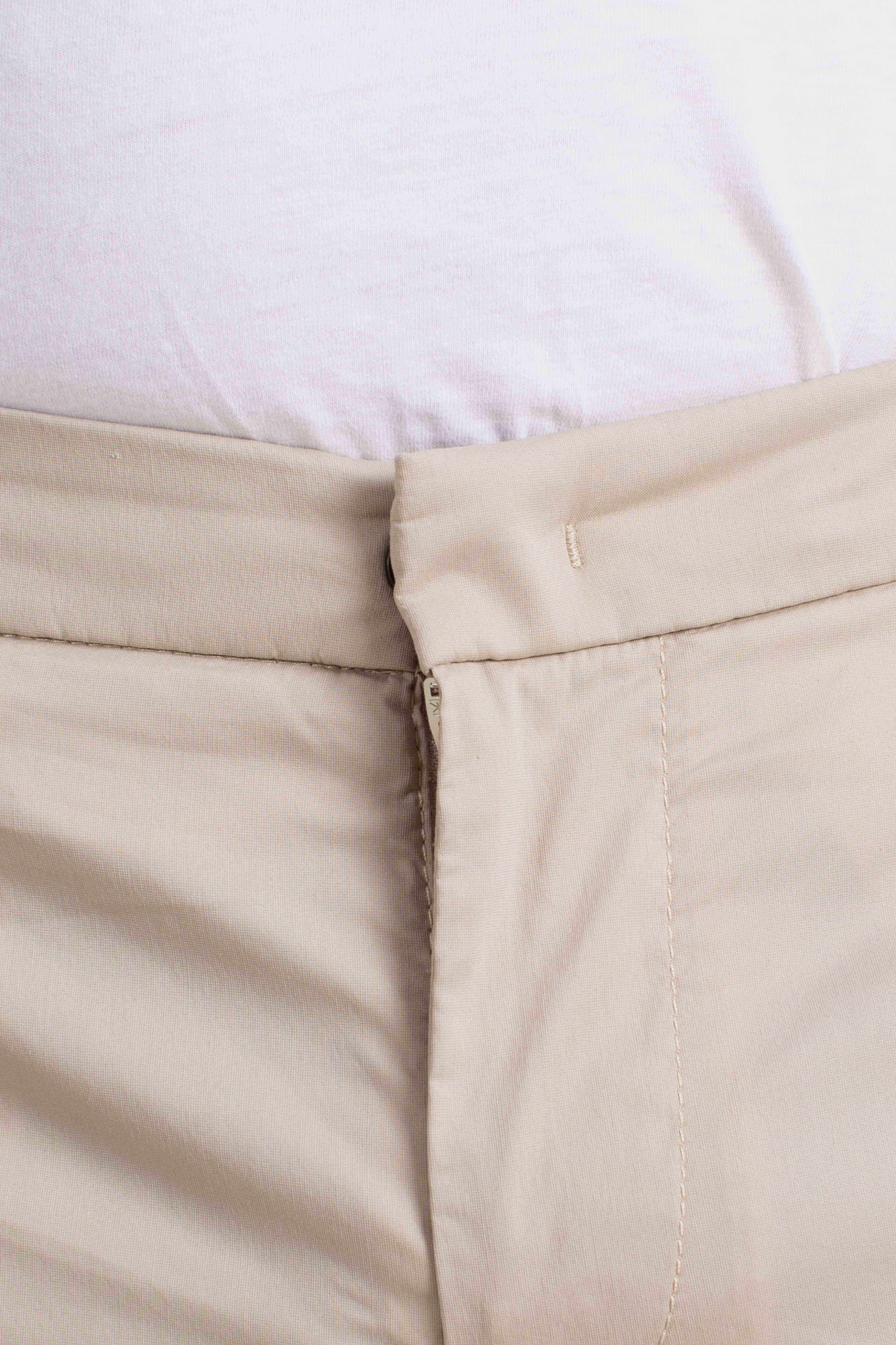 Pantalone slim chino Gaubert in popeline cotone nylon lievito