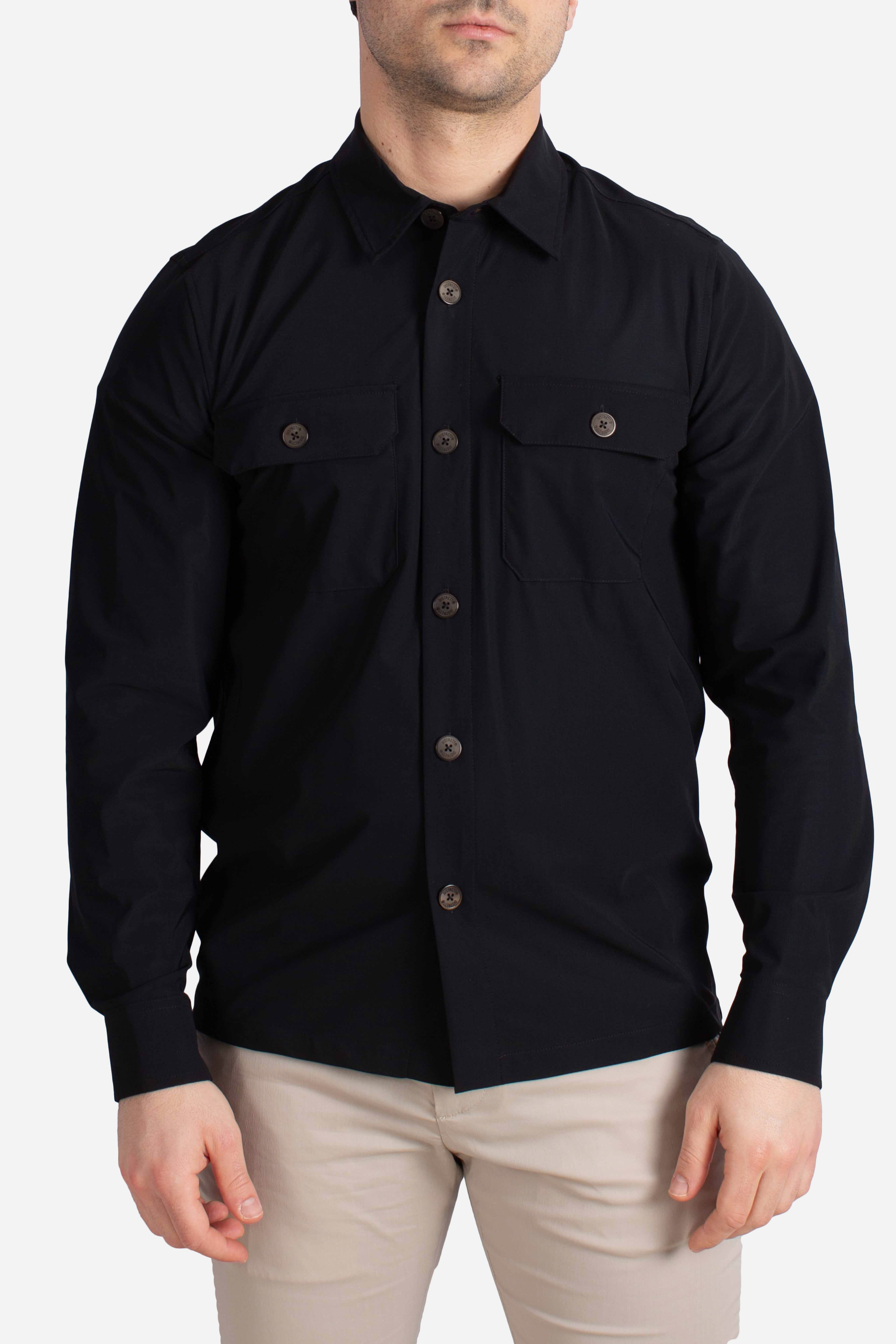 Giacca camicia tecnica black
