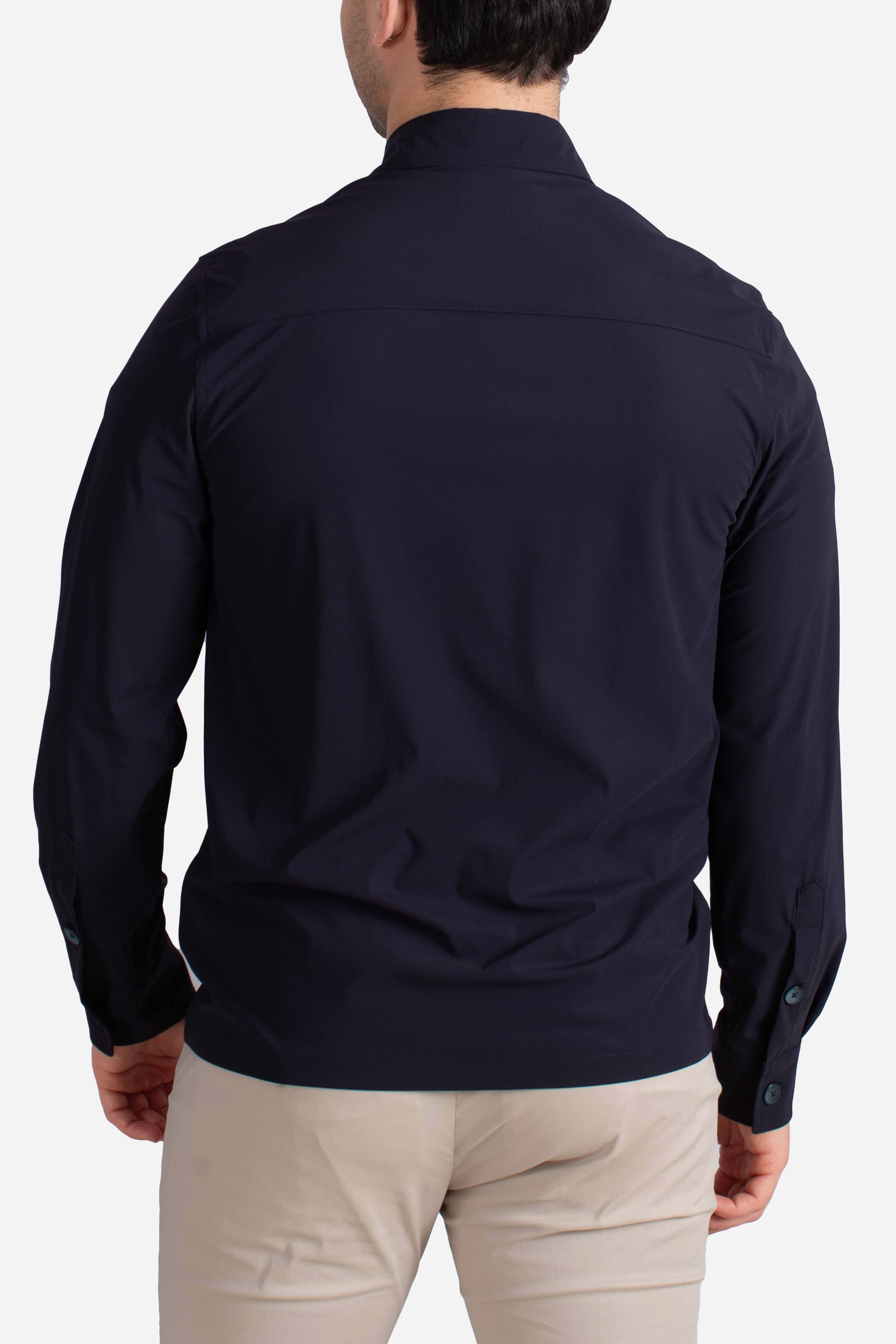 Giacca camicia tecnica blu