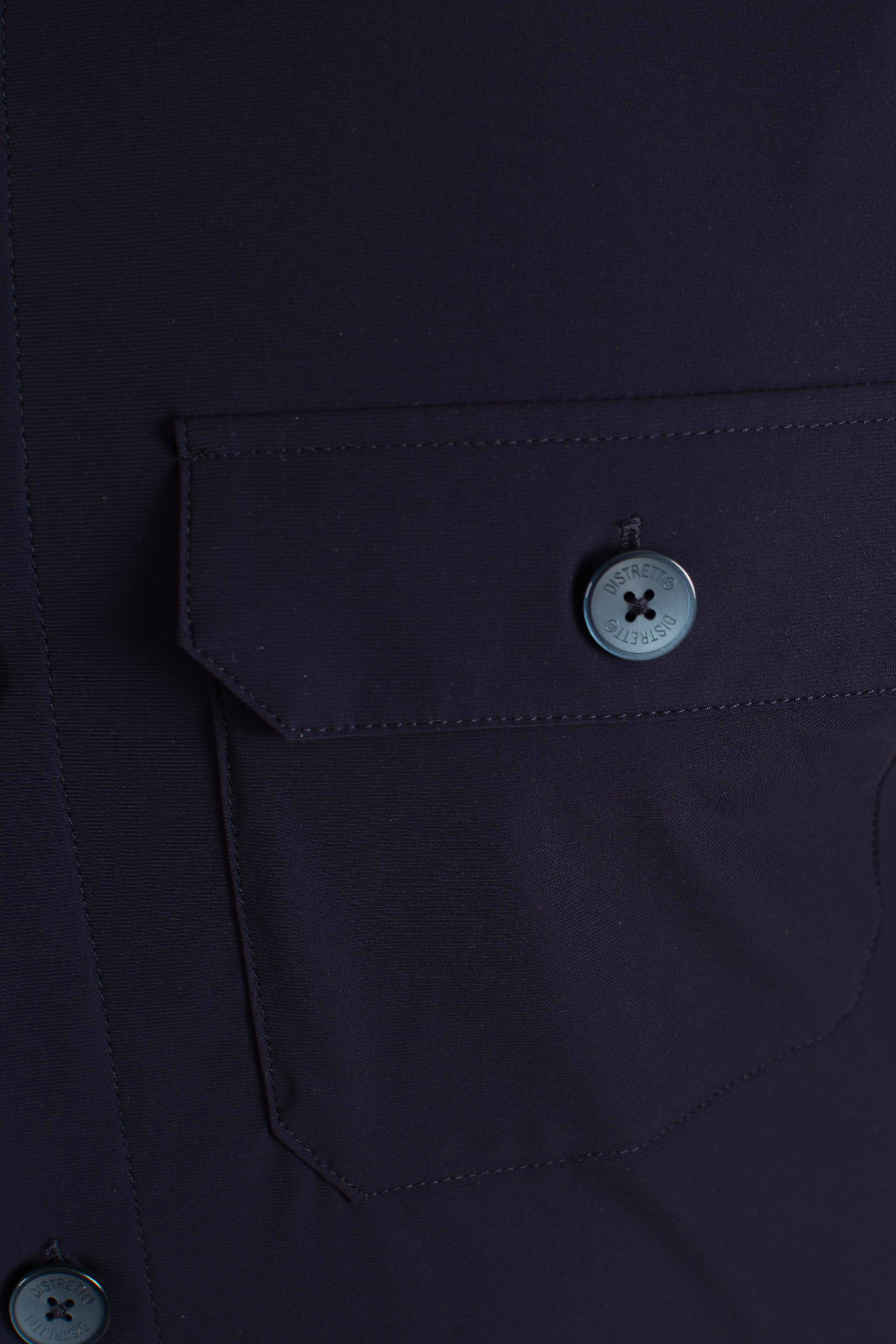 Giacca camicia tecnica blu