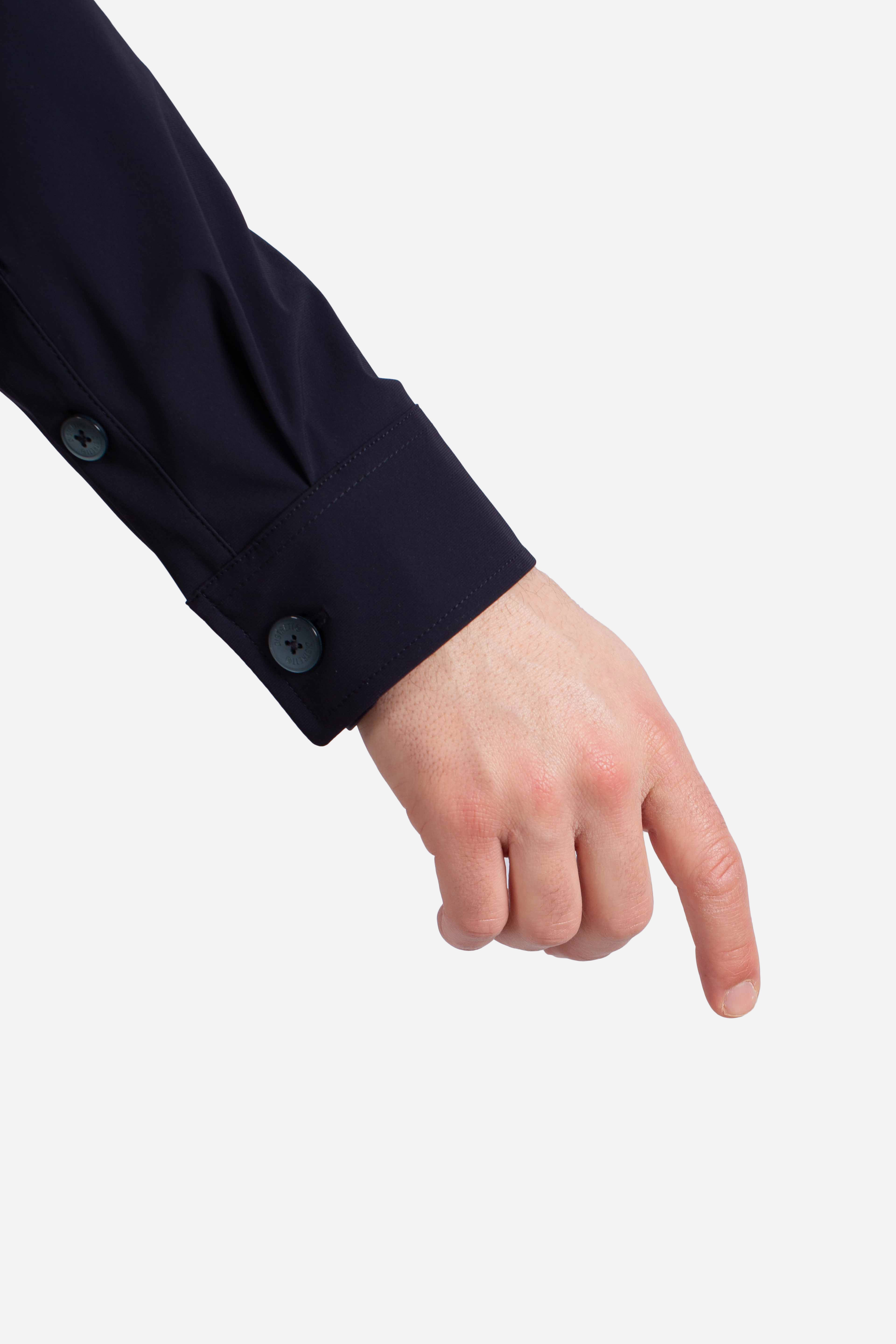 Giacca camicia tecnica blu