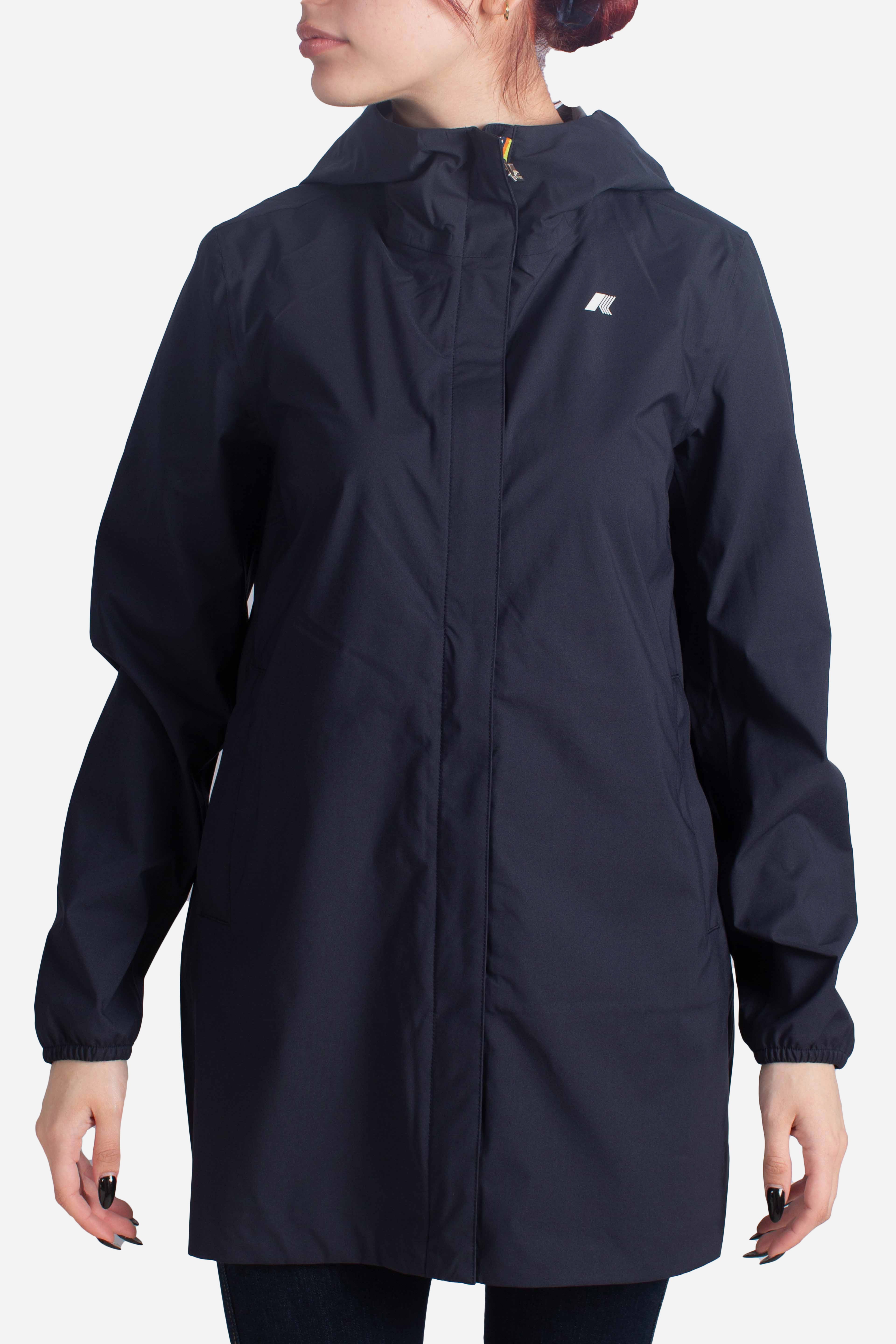 Giacca Impermeabile Slim Fit Sophie stretch dot blue depth