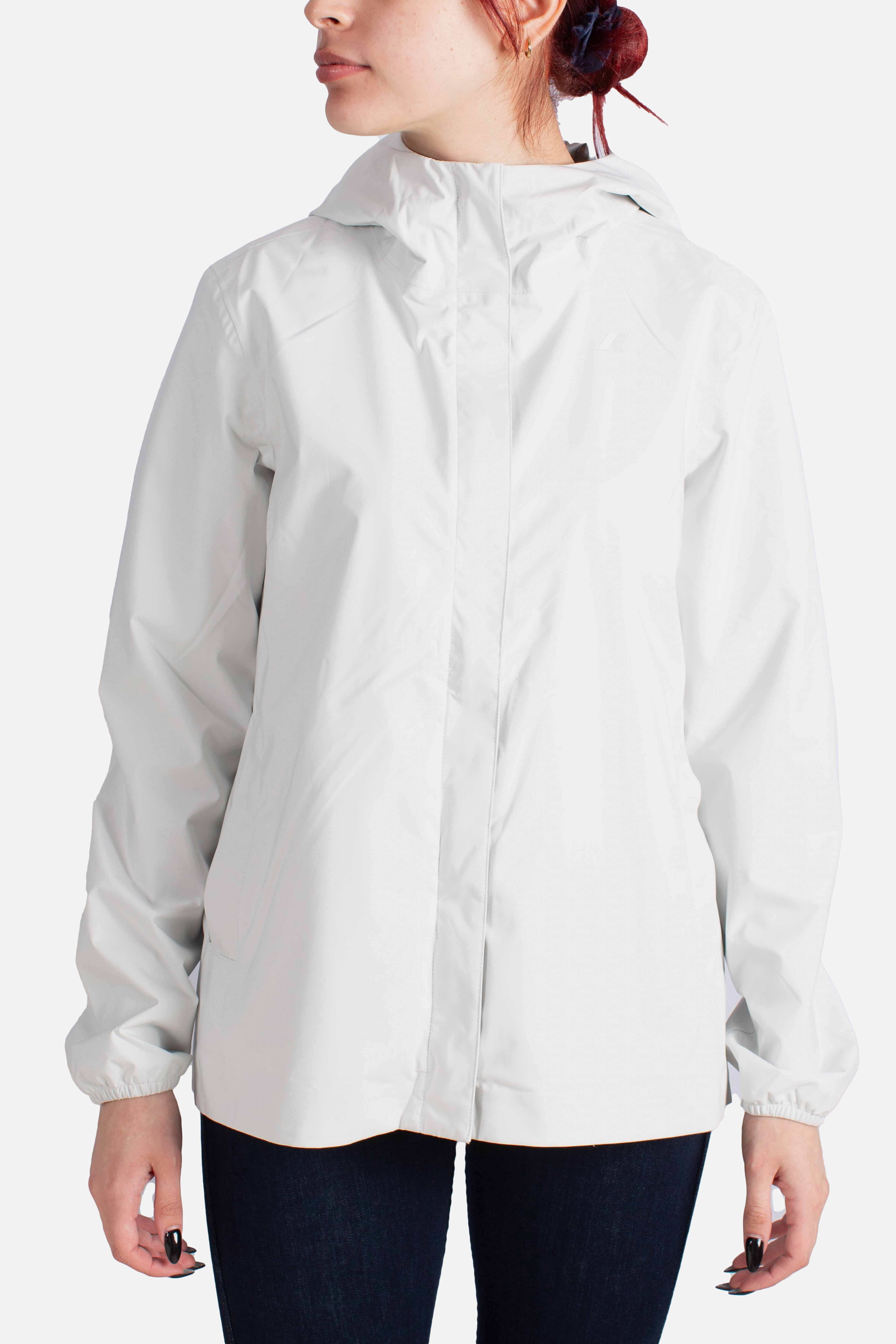 Giacca Impermeabile Marguerite stretch dot white