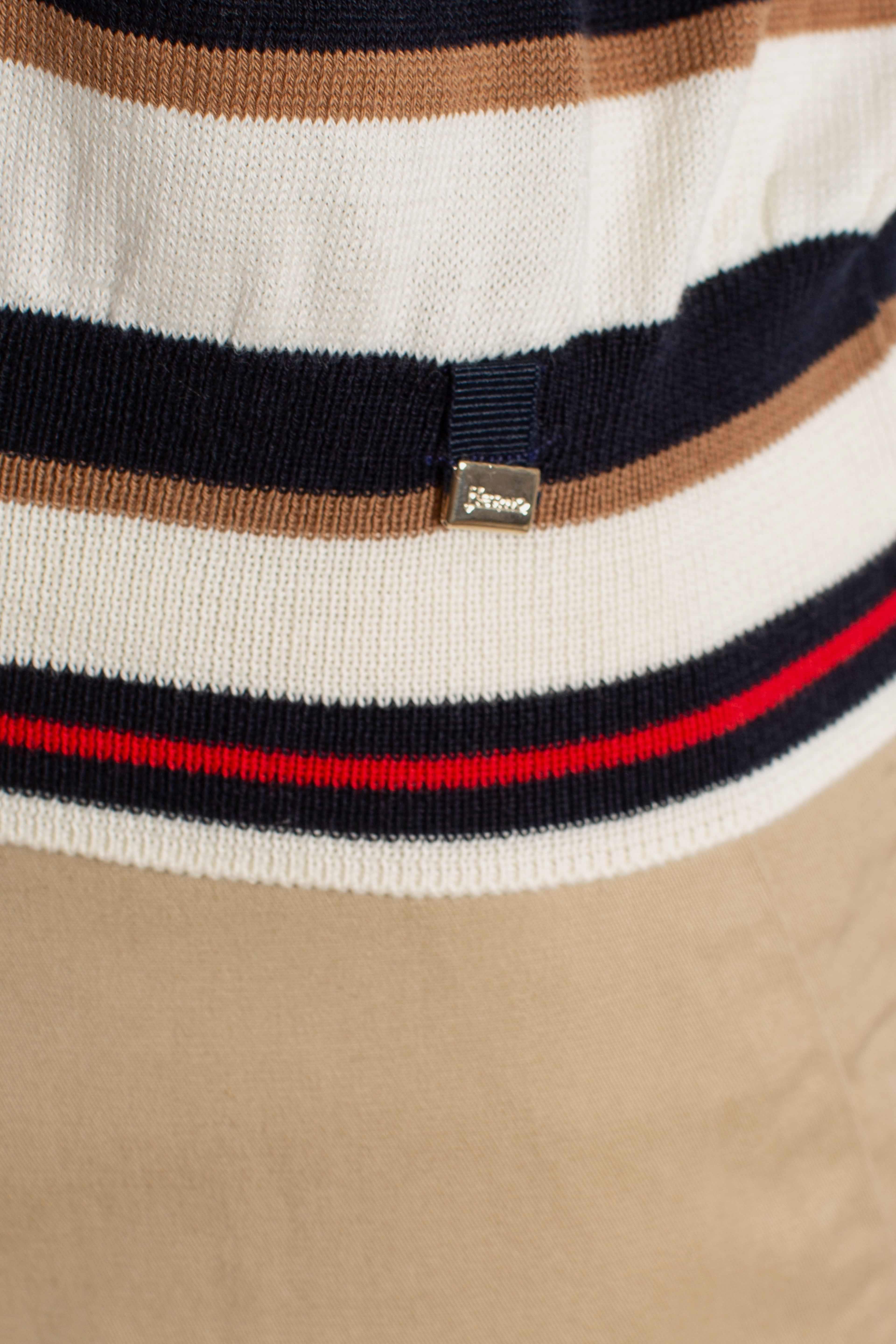 Maglia in two-tone stripe cotton