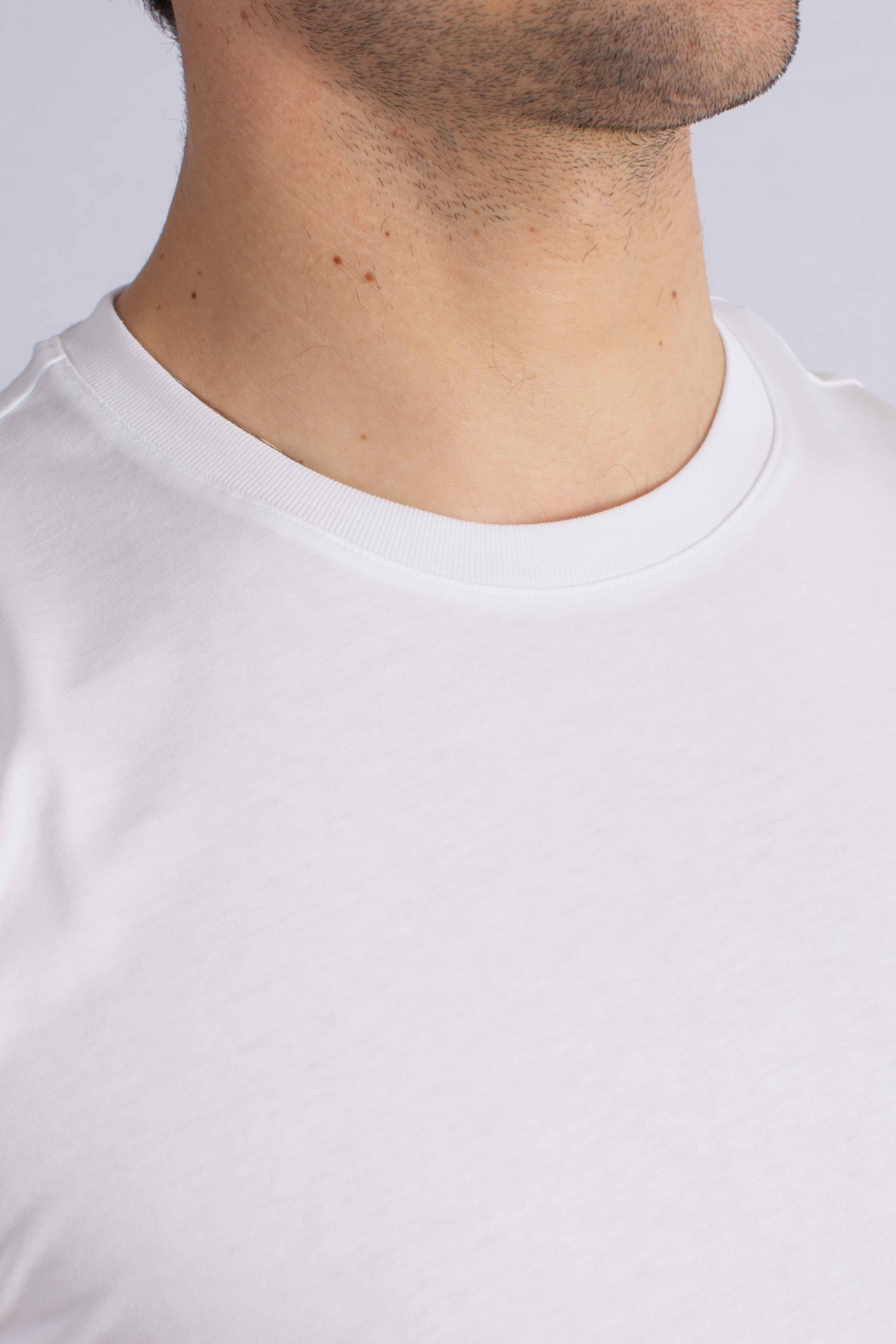 T-shirt Regular Fit in Jersey di Cotone white