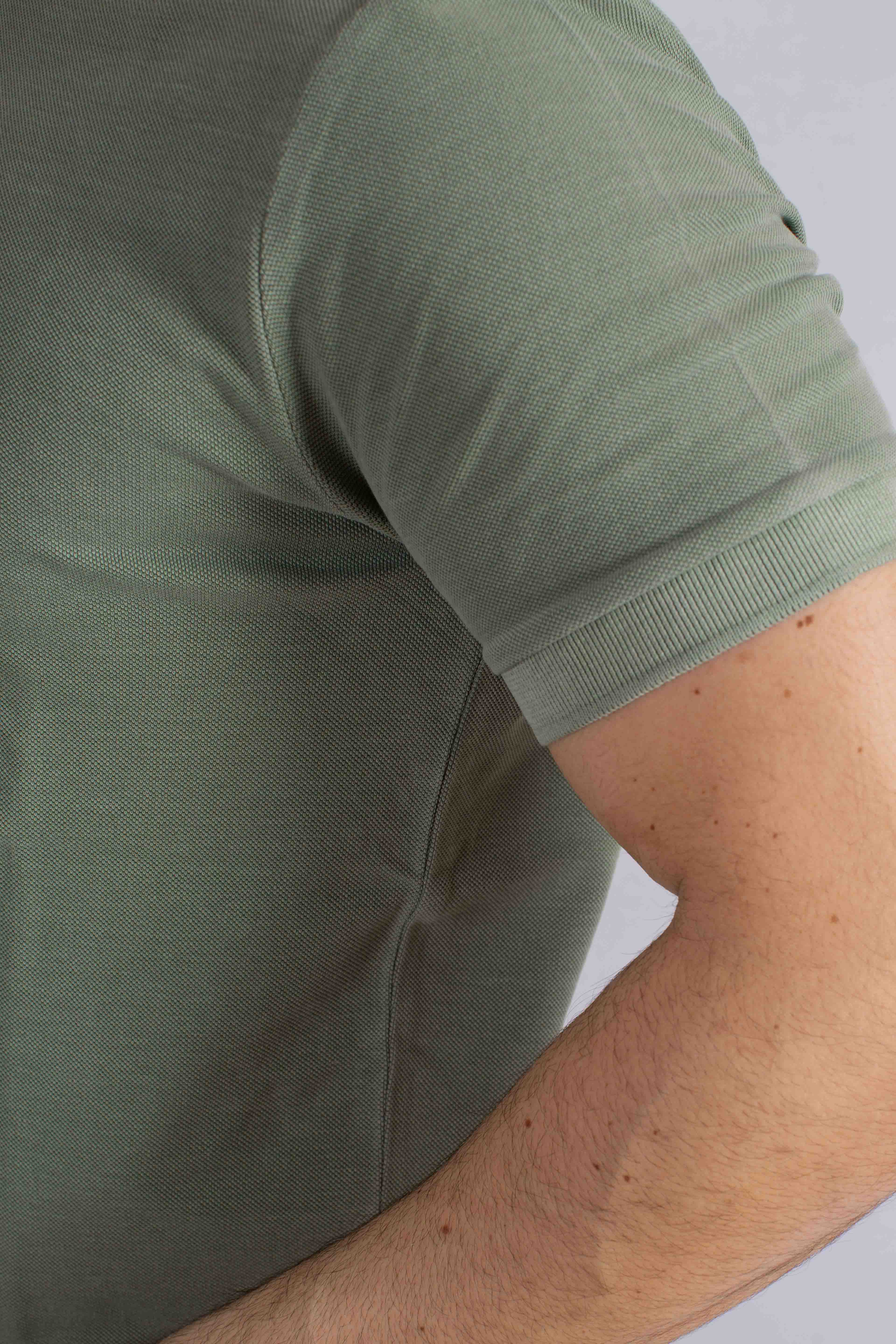 T-shirt Comfort Fit in Piquet di Cotone verde