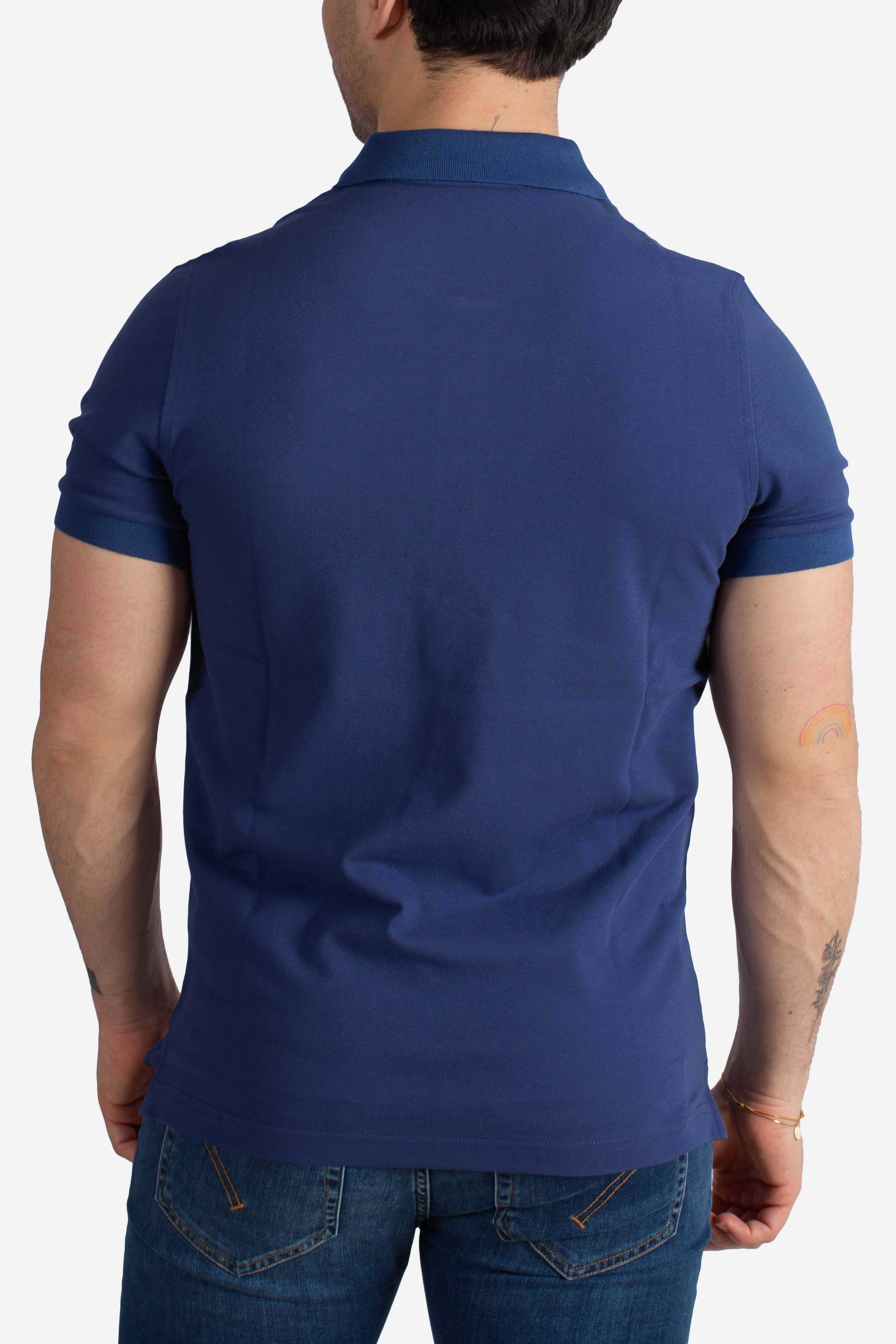 Polo Regular fit in Piquet Stretch blu royal