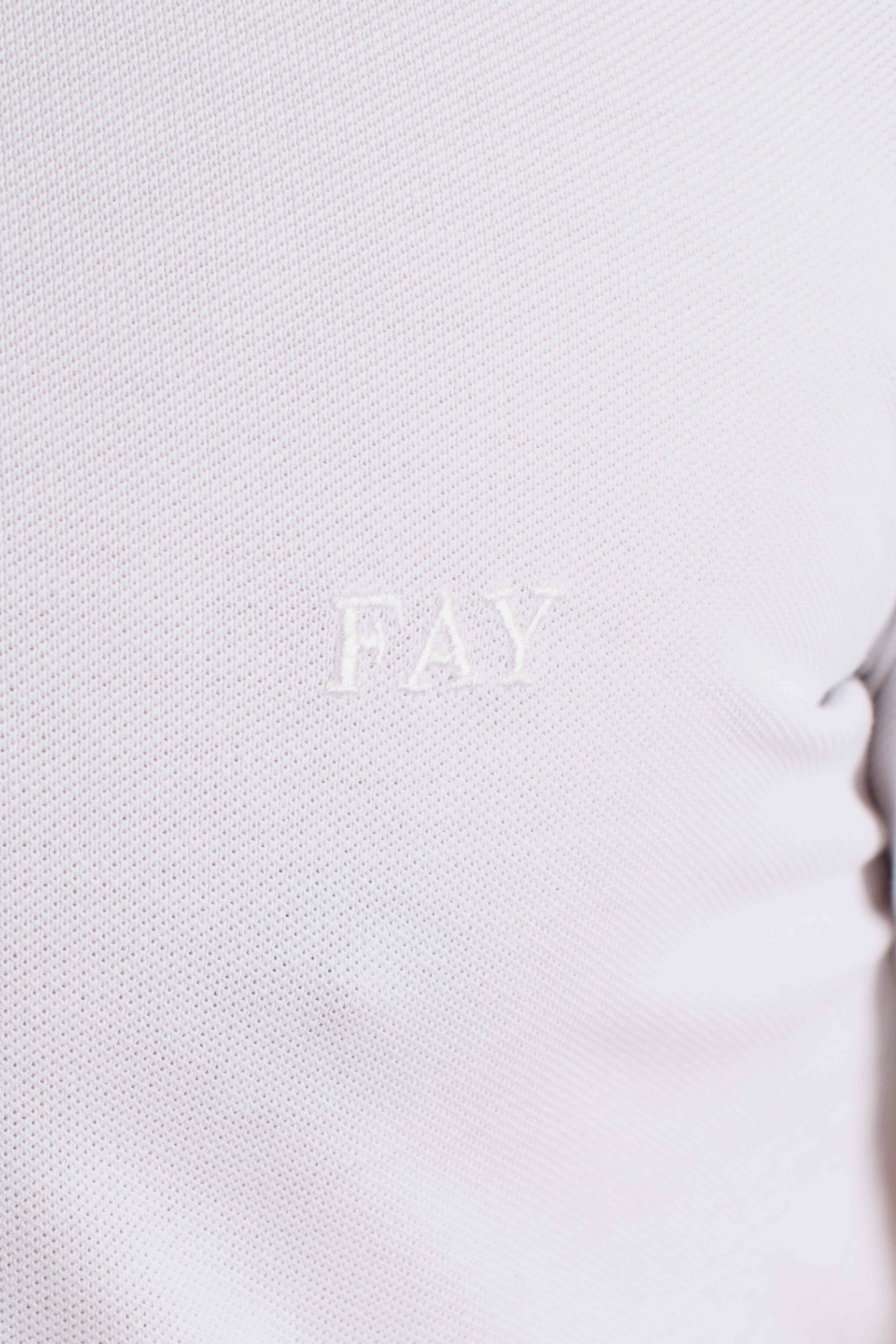 Polo Regular fit in Piquet Stretch white