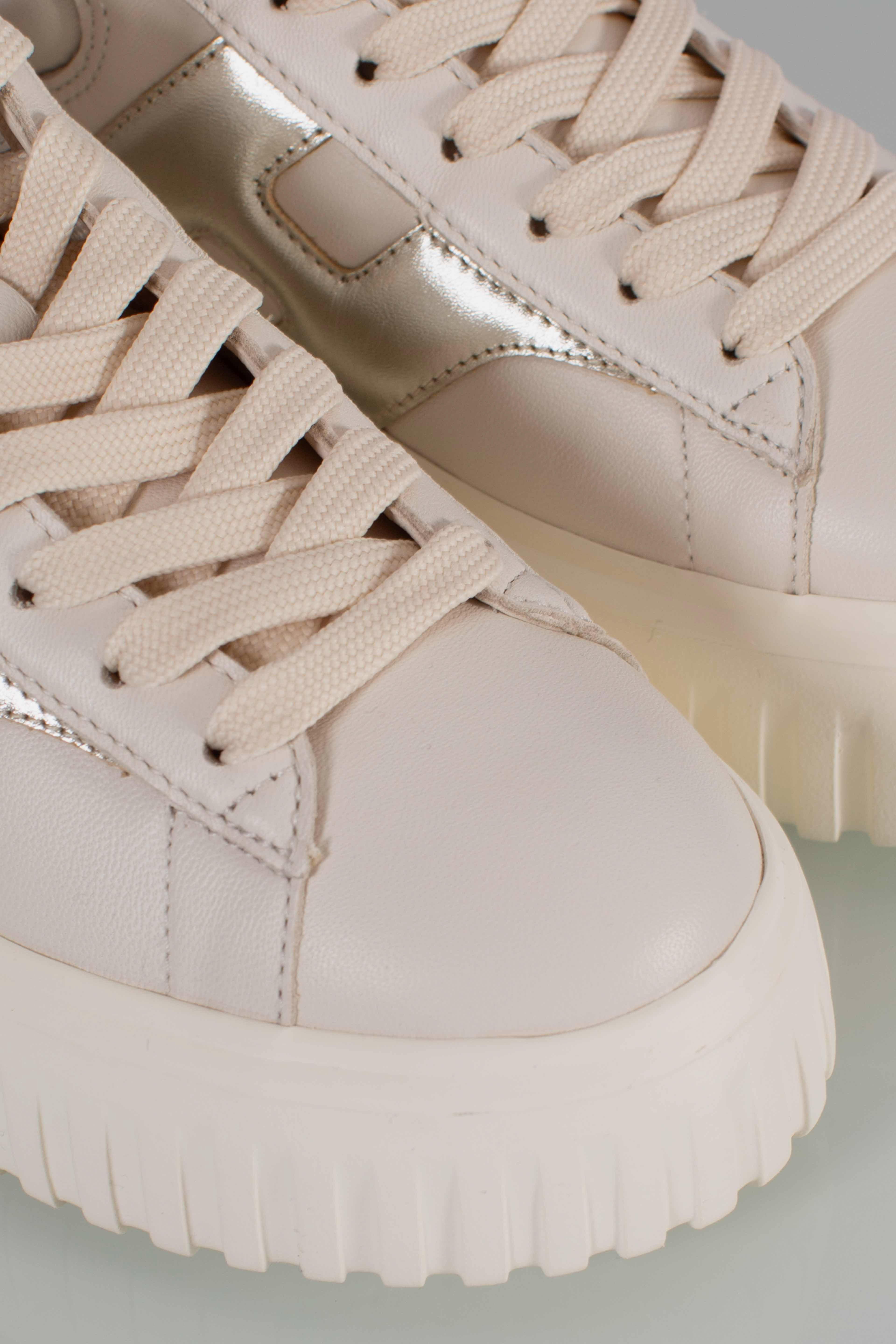 Sneakers Hogan H-Stripes Oro Avorio