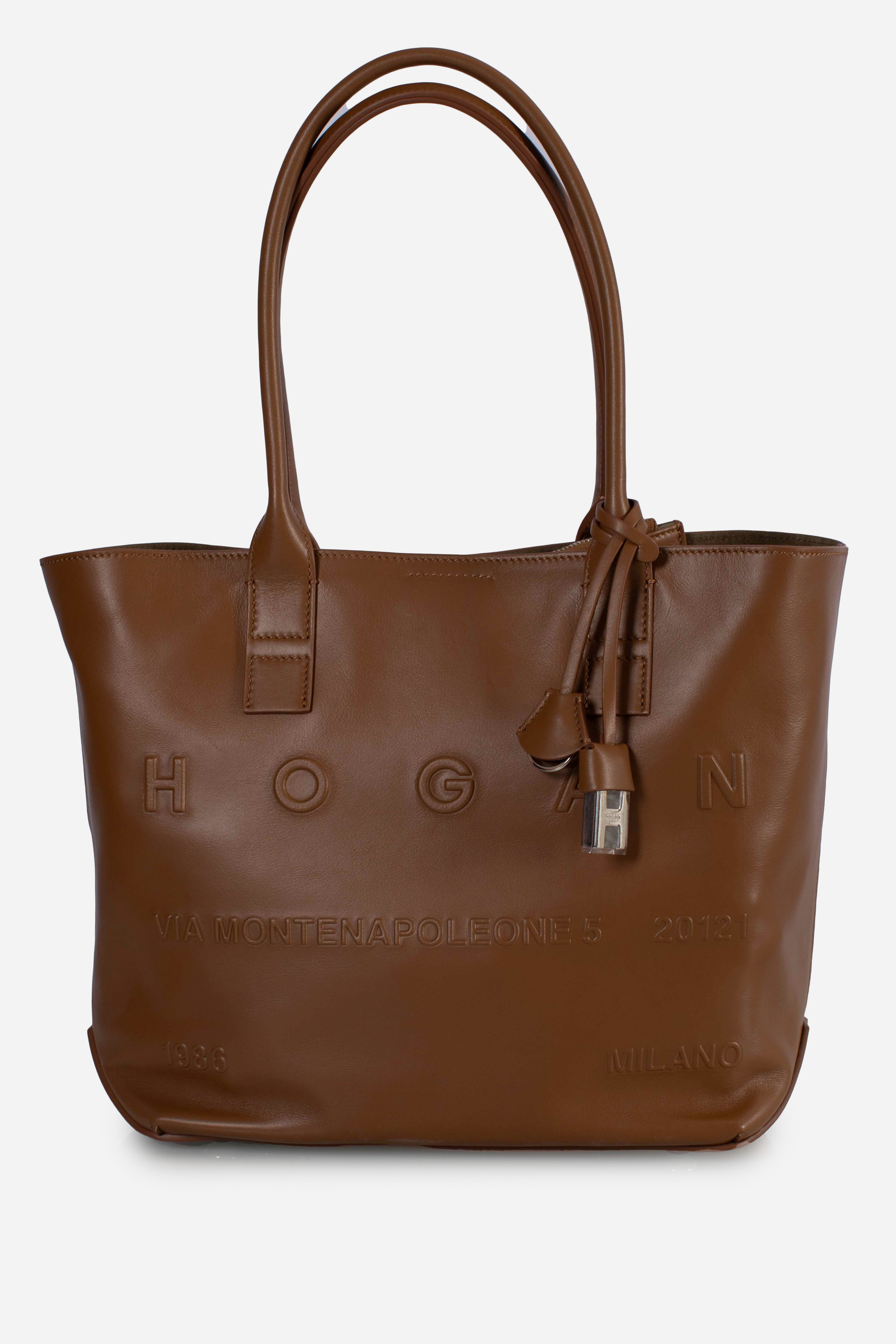 Borsa Shopping Hogan Address Piccola Marrone