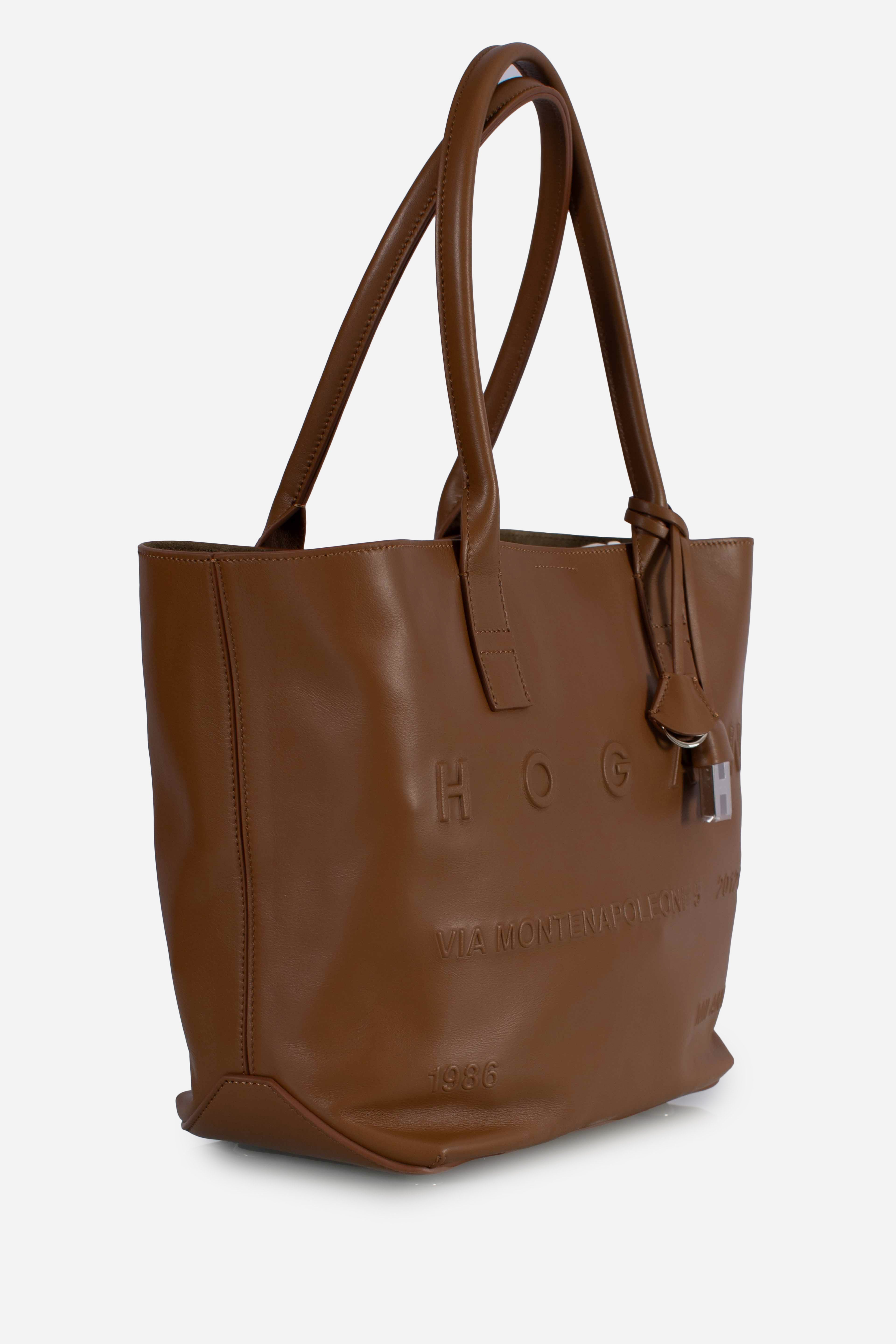 Borsa Shopping Hogan Address Piccola Marrone